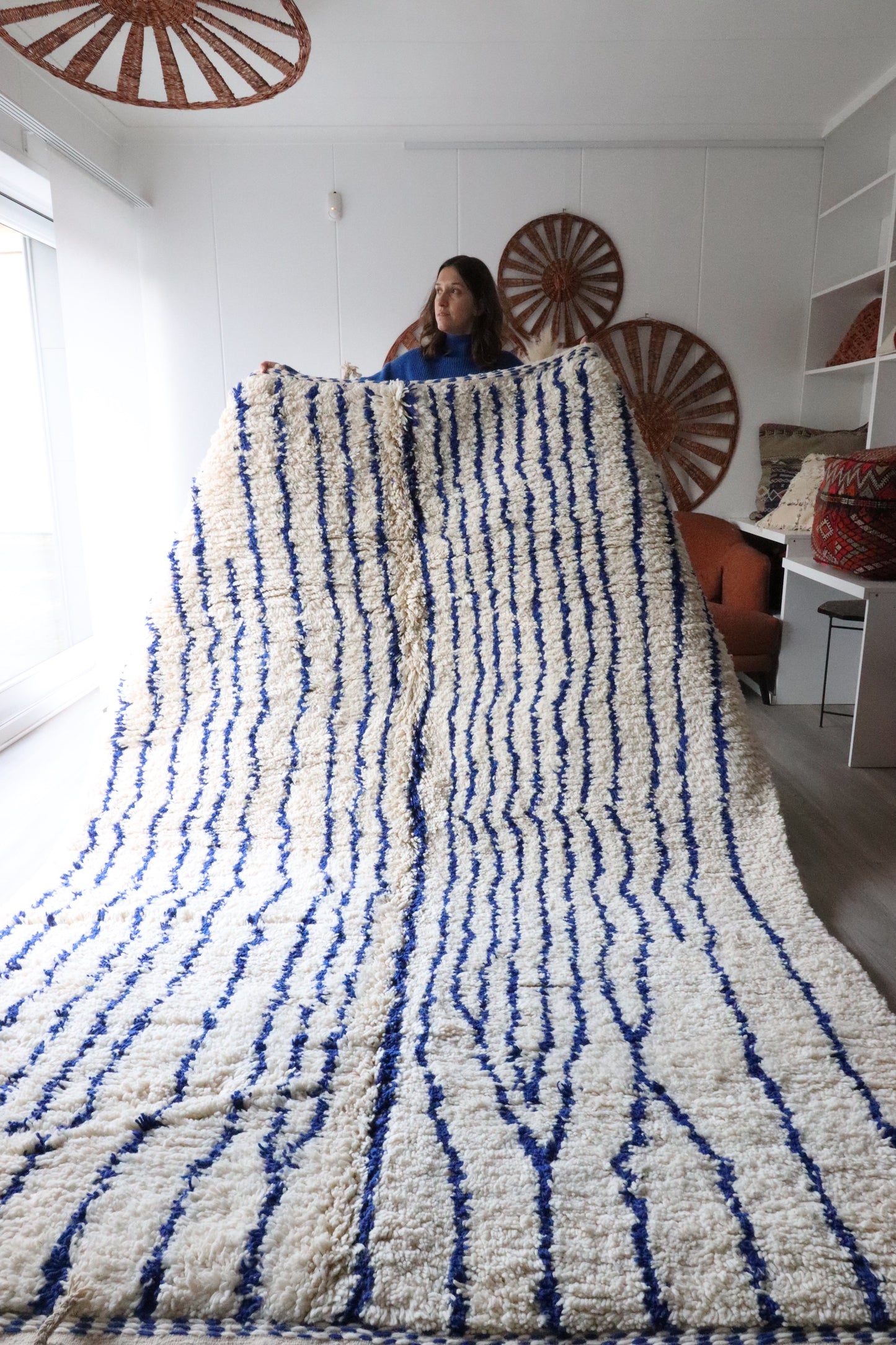 White Berber Wool Rug (413) 290x207cm - Source