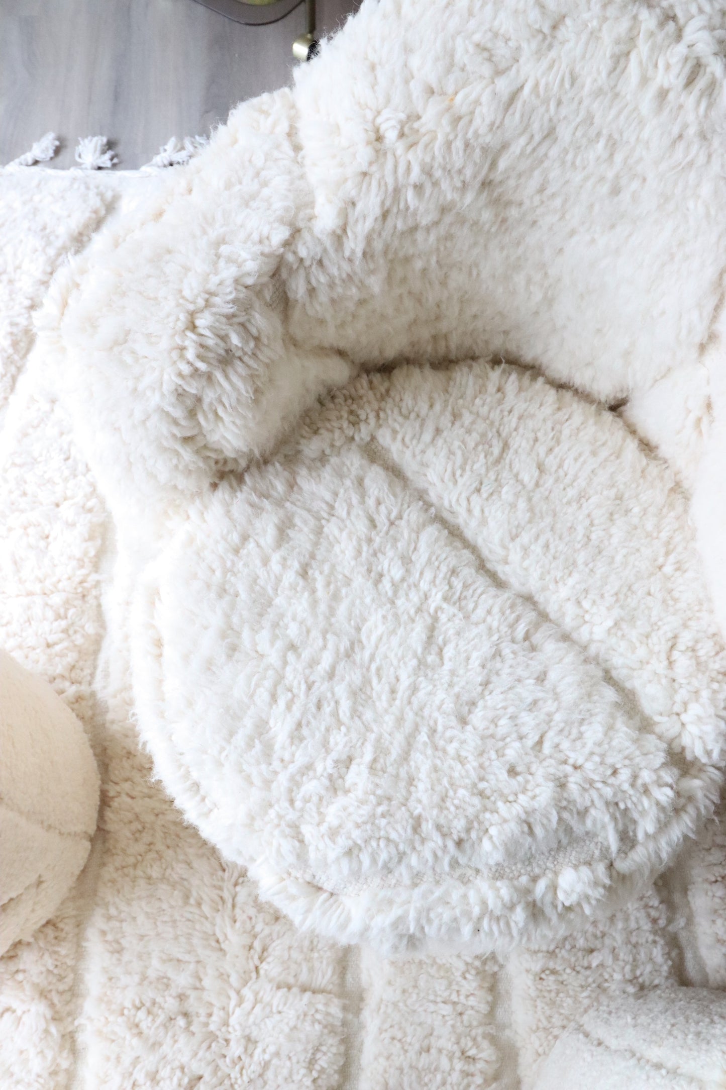 White Berber Chair