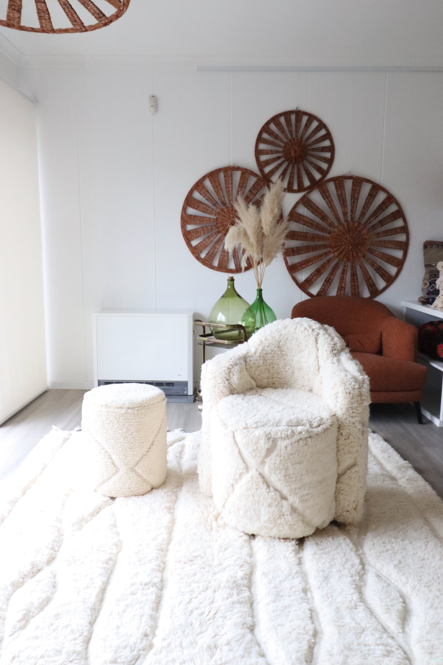 White Berber Chair