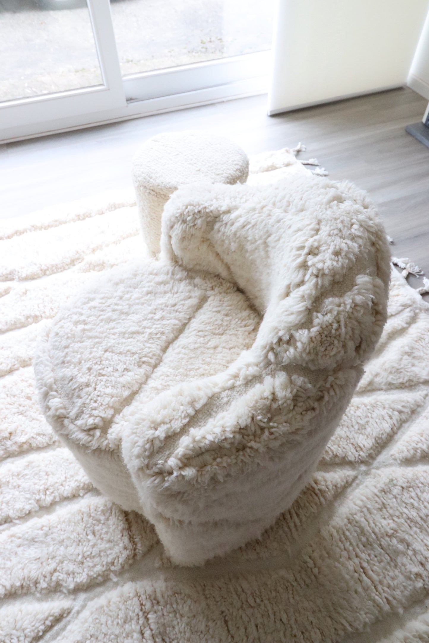 White Berber Chair