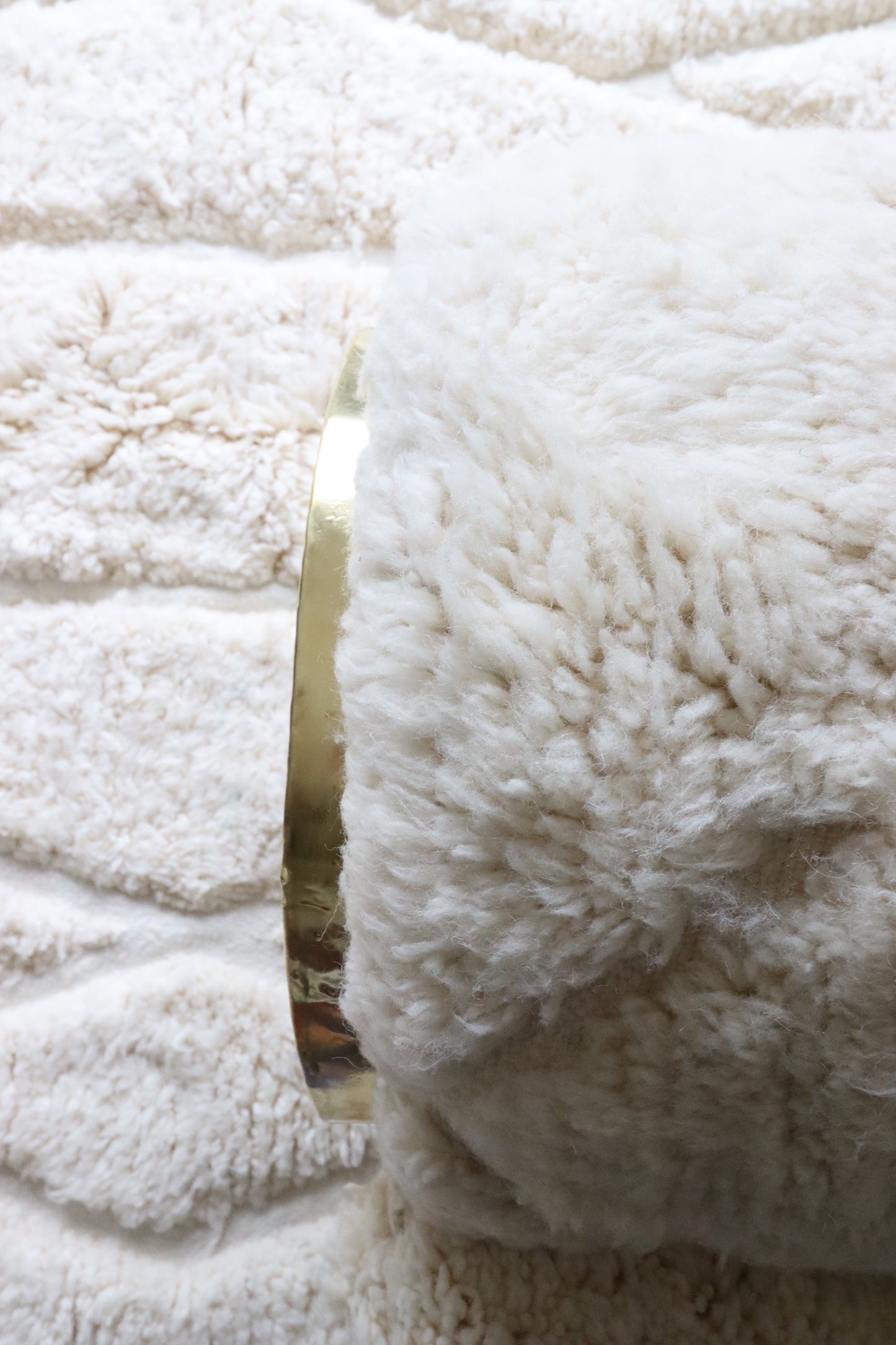 White Berber Chair