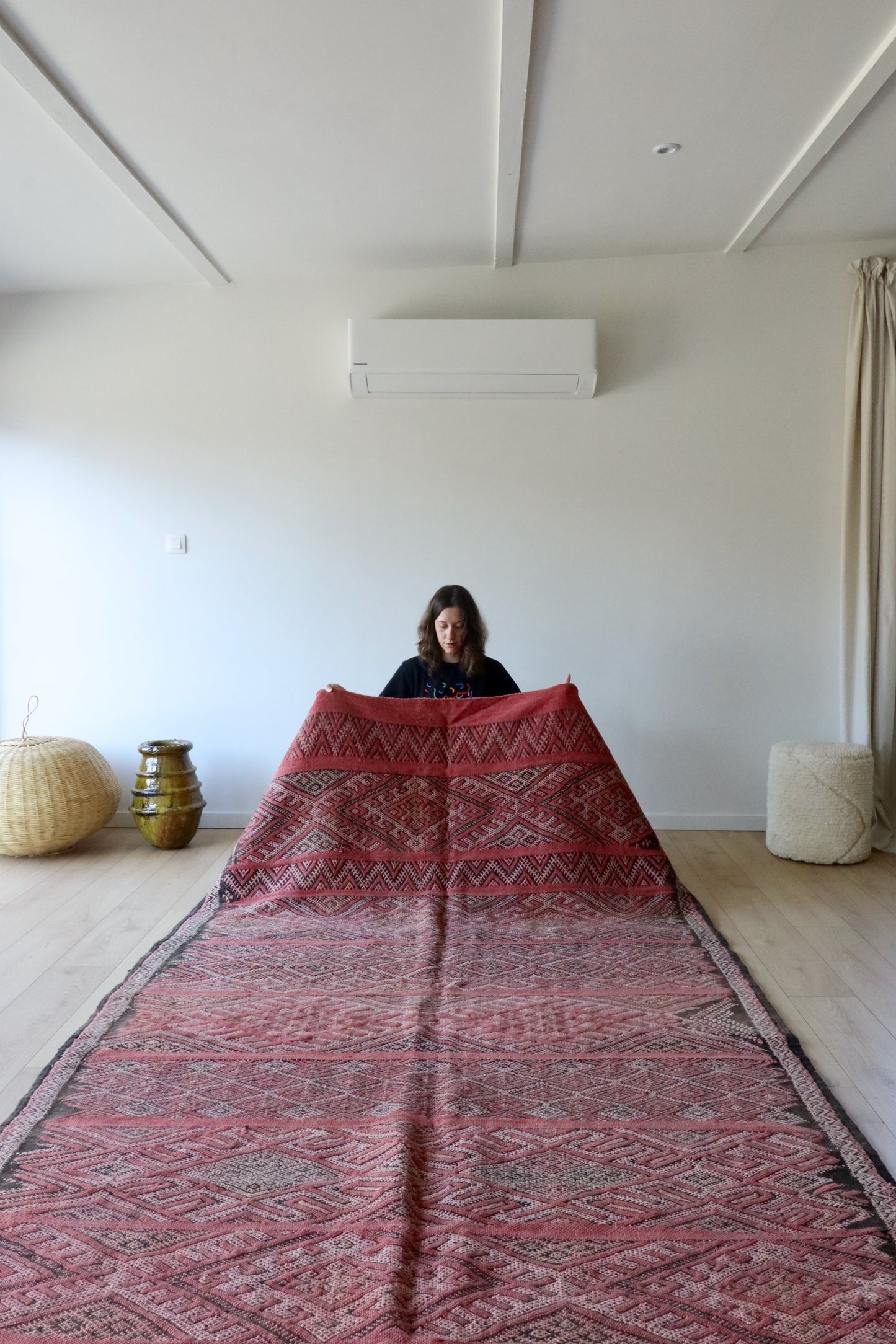 Vintage Berber Kilim-kleed (840) 308x178cm