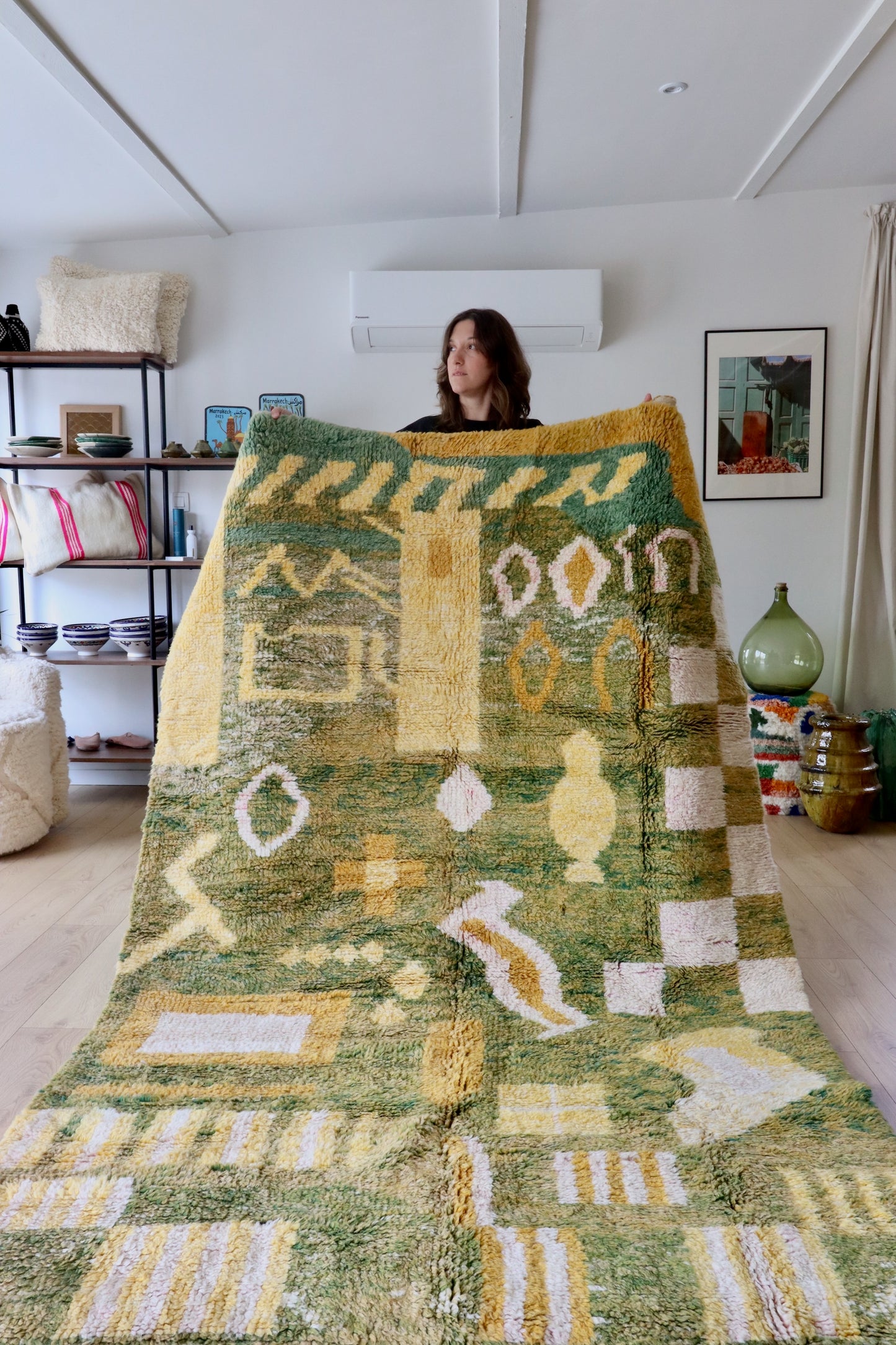 Tapis Beni Ouarain coloré (891) 257x167cm - Colline del Prosecco