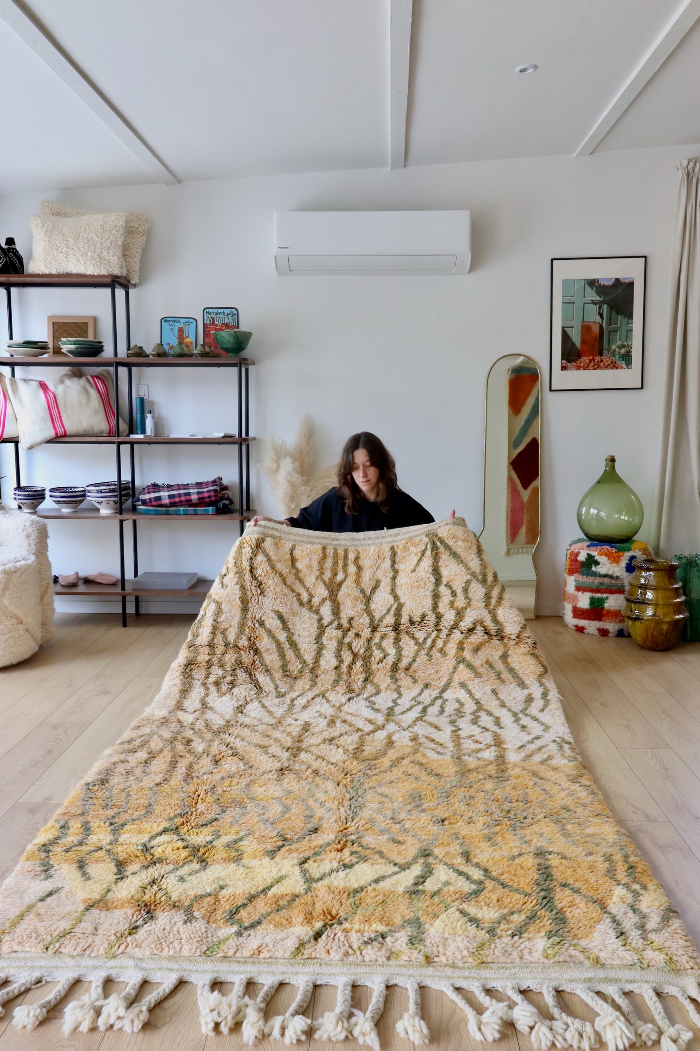 Beni Ouarain Moroccan Colorful Rug (890) 235x160cm - Erg Chebbi