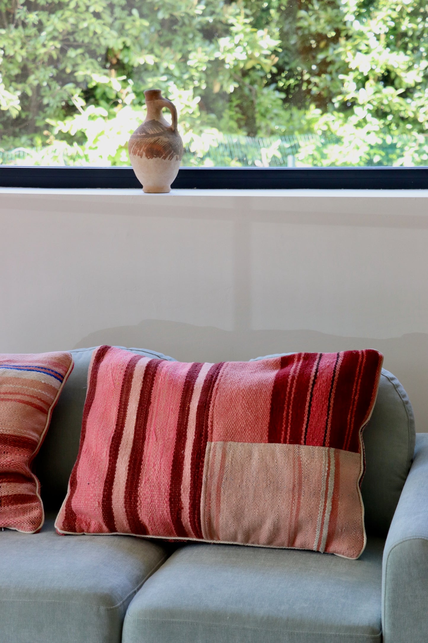 Pink Moroccan Wool Cushion - 75x50cm