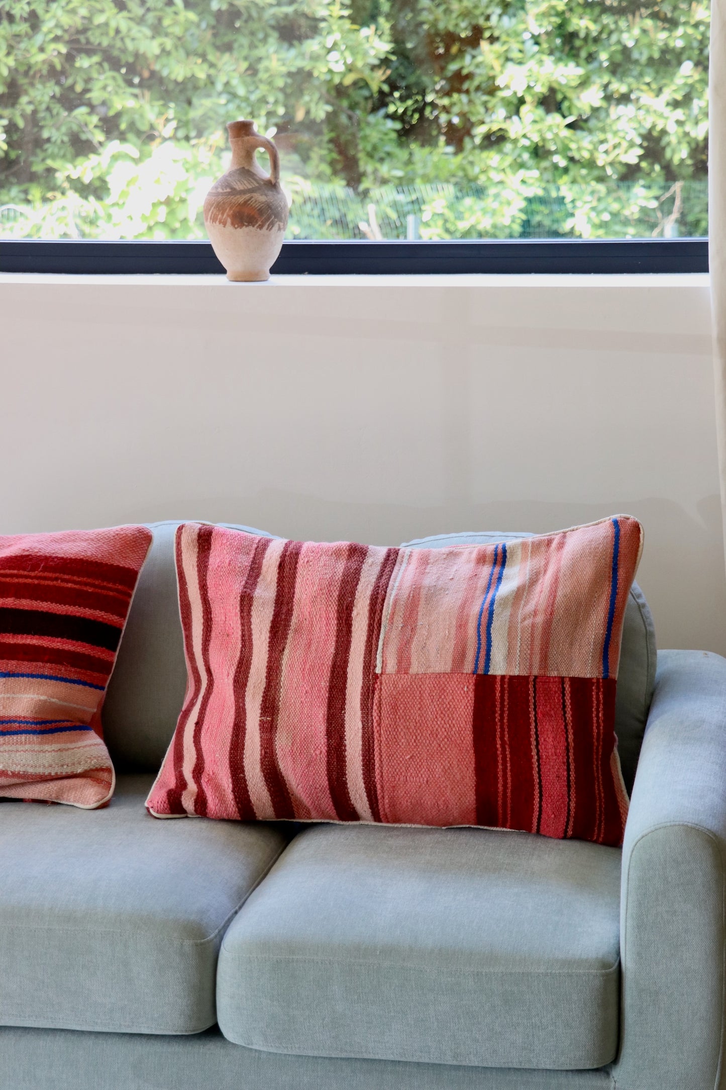 Pink Moroccan Wool Cushion - 75x50cm
