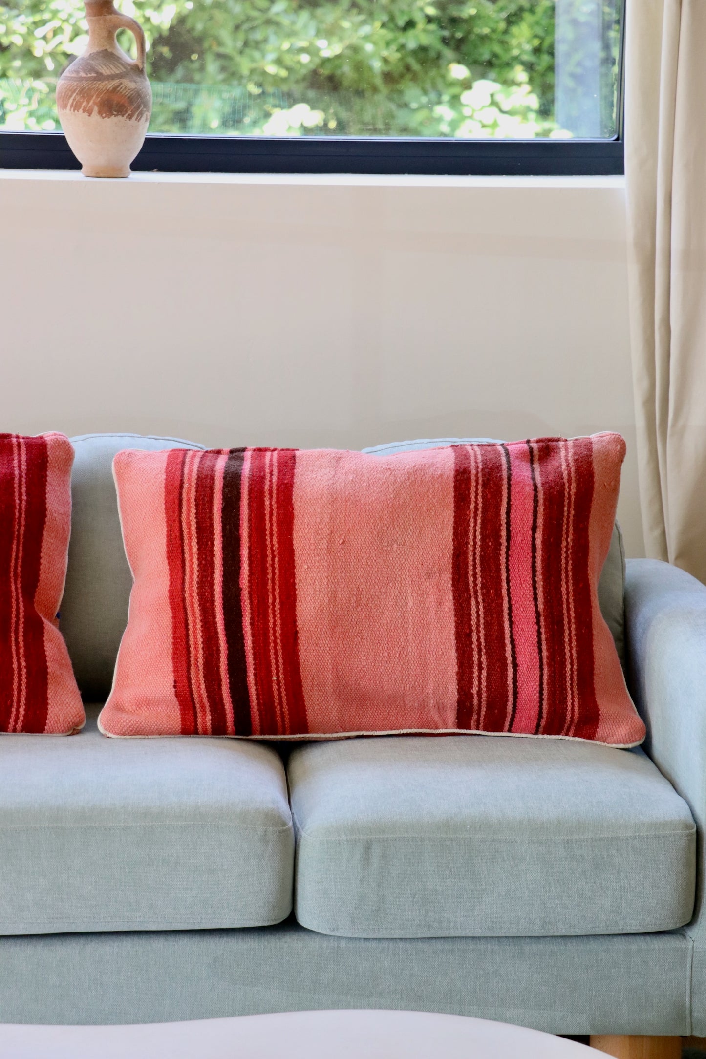 Pink Moroccan Wool Cushion - 75x50cm