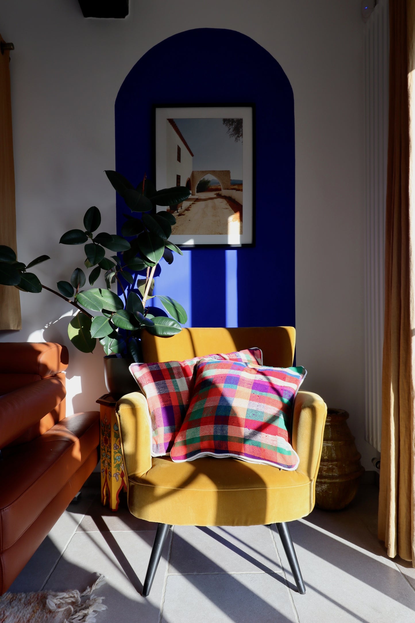 Coussin marocain en coton - 45x45cm