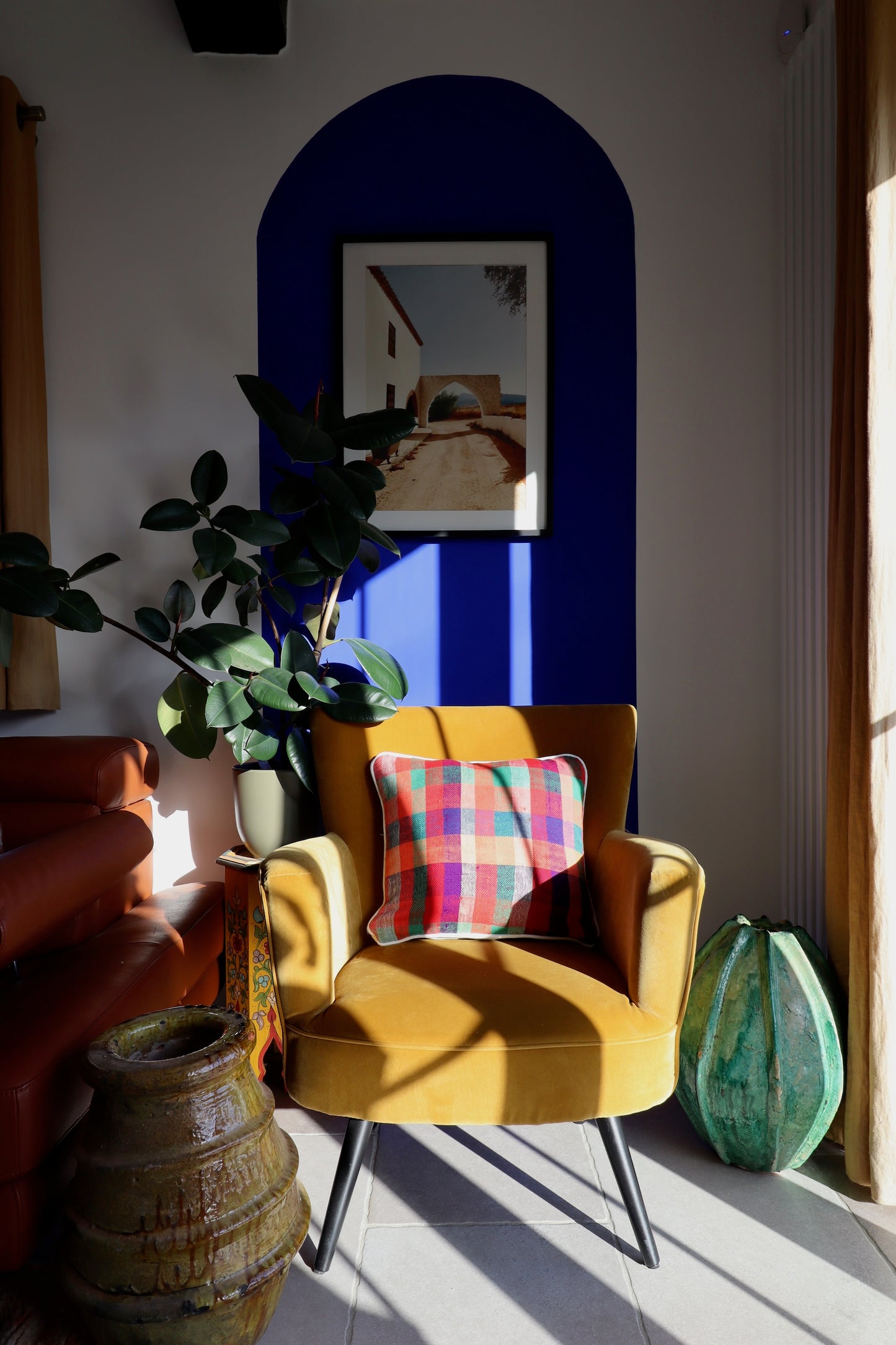 Coussin marocain en coton - 45x45cm