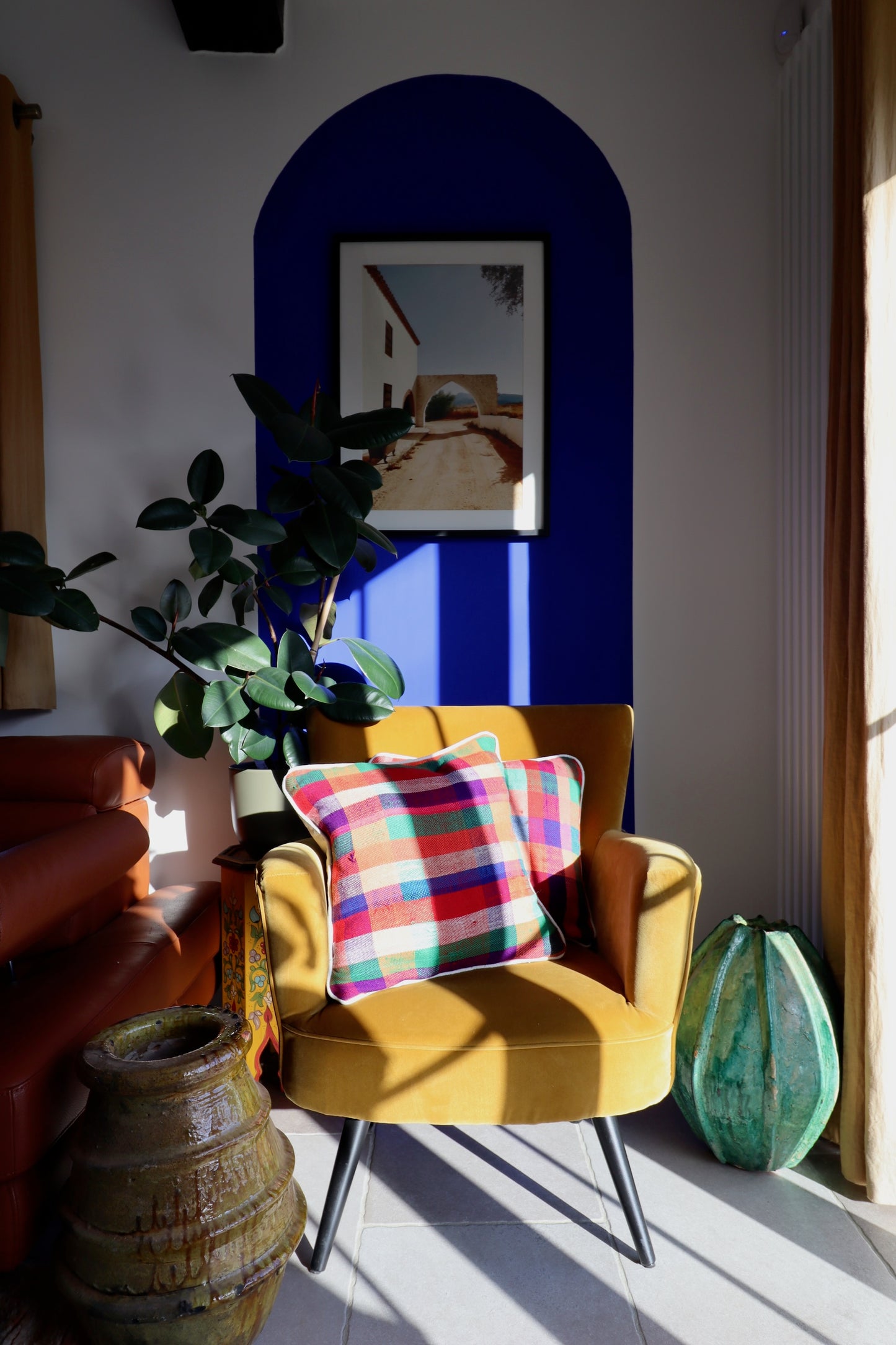 Coussin marocain en coton - 45x45cm