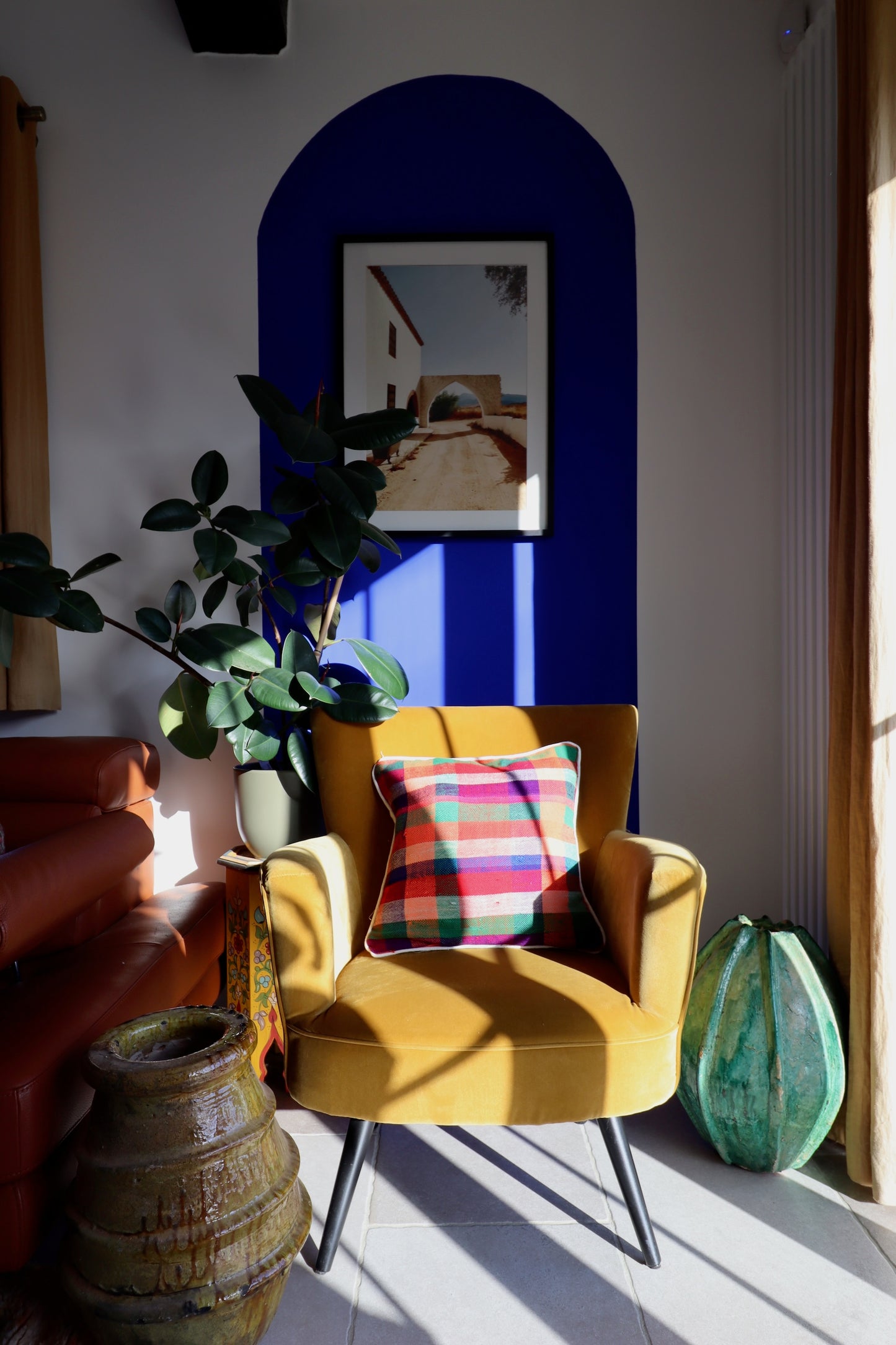 Coussin marocain en coton - 45x45cm