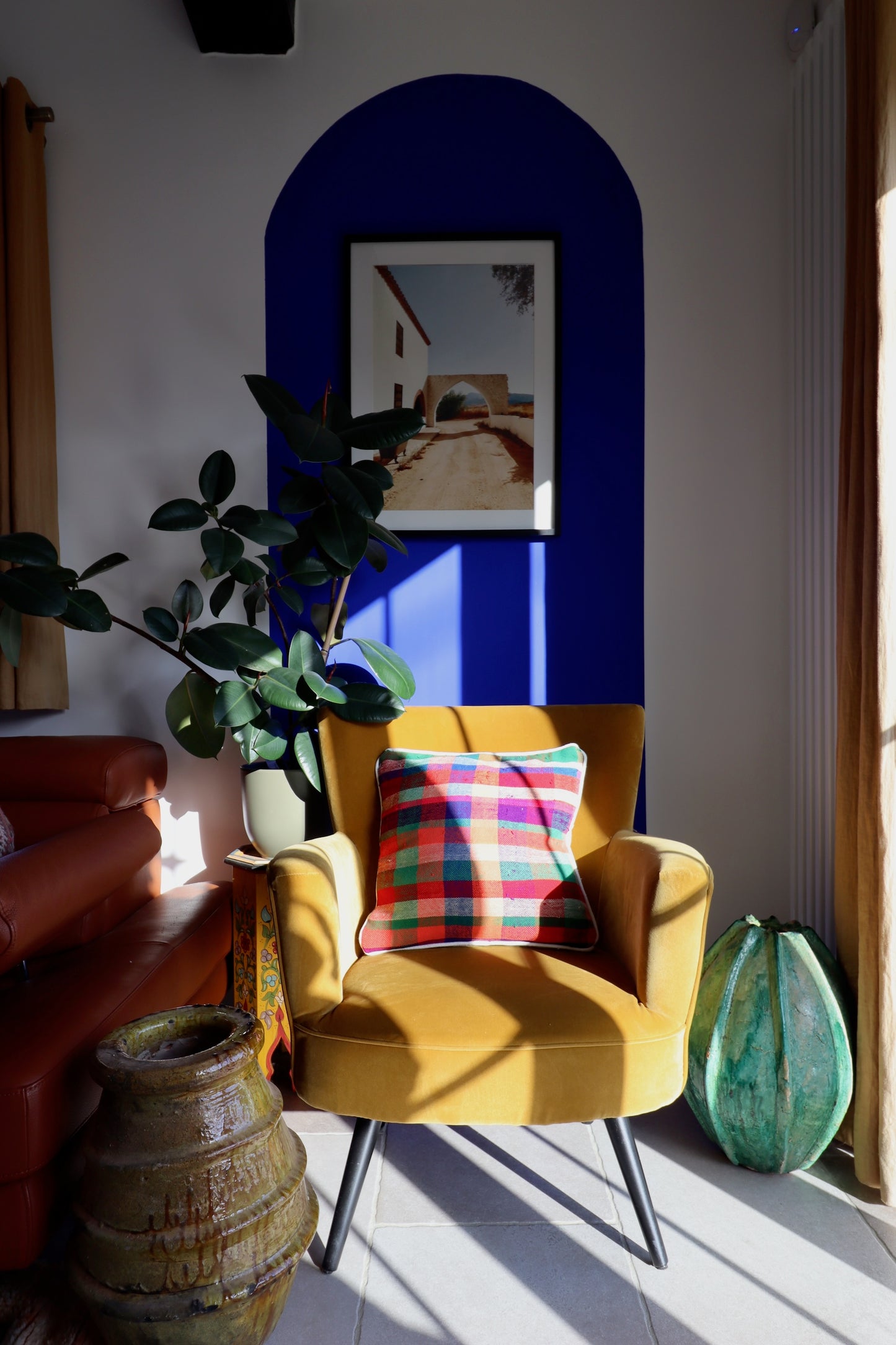 Coussin marocain en coton - 45x45cm