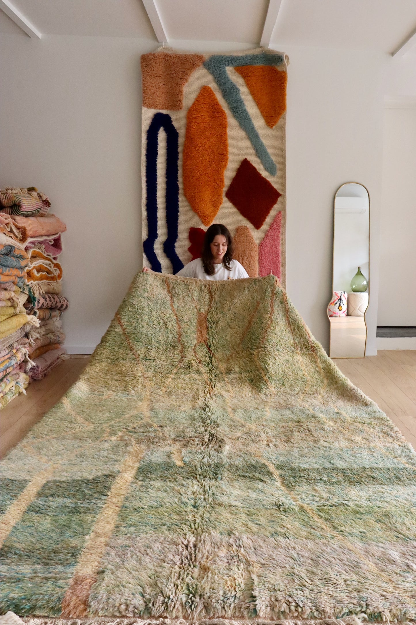 Tapis Beni Ouarain coloré (933) 290x204cm - The Glade