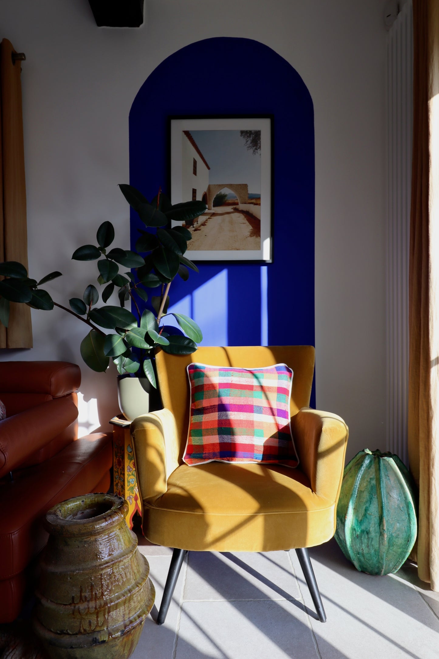Coussin marocain en coton - 45x45cm