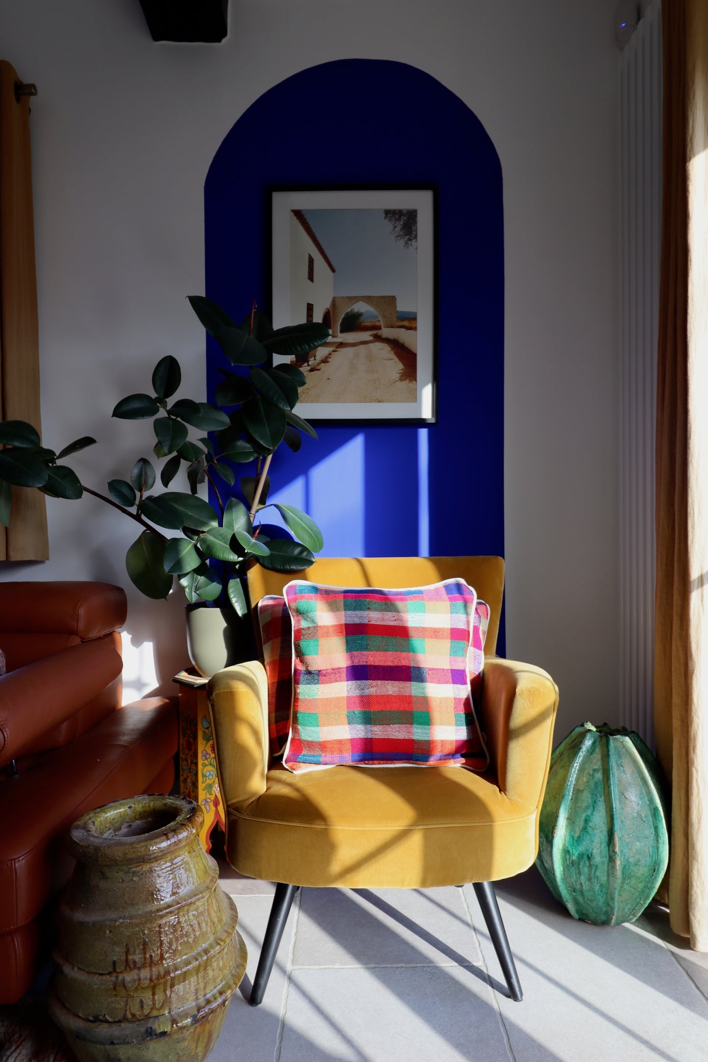 Coussin marocain en coton - 45x45cm