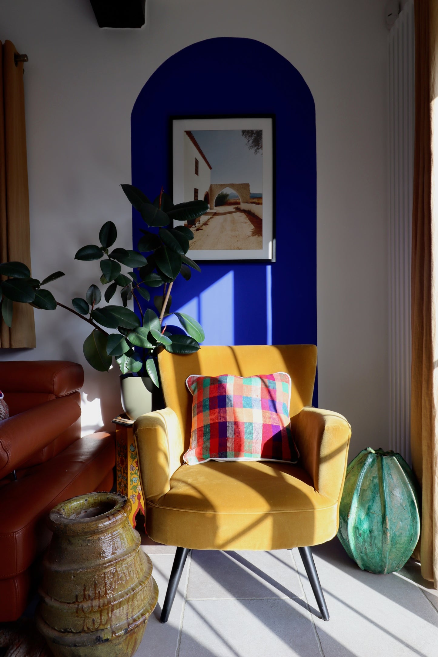Coussin marocain en coton - 45x45cm