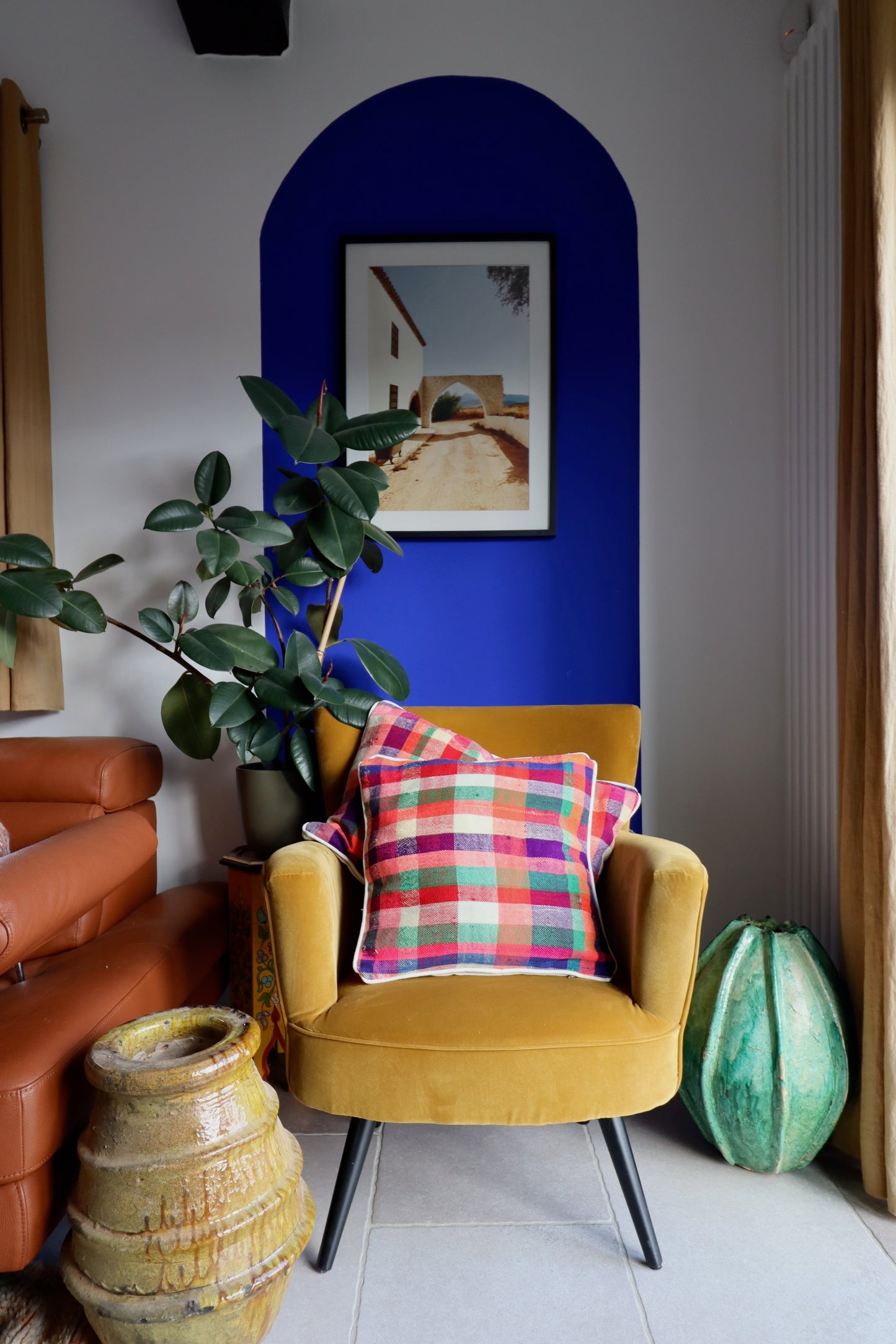 Coussin marocain en coton - 45x45cm