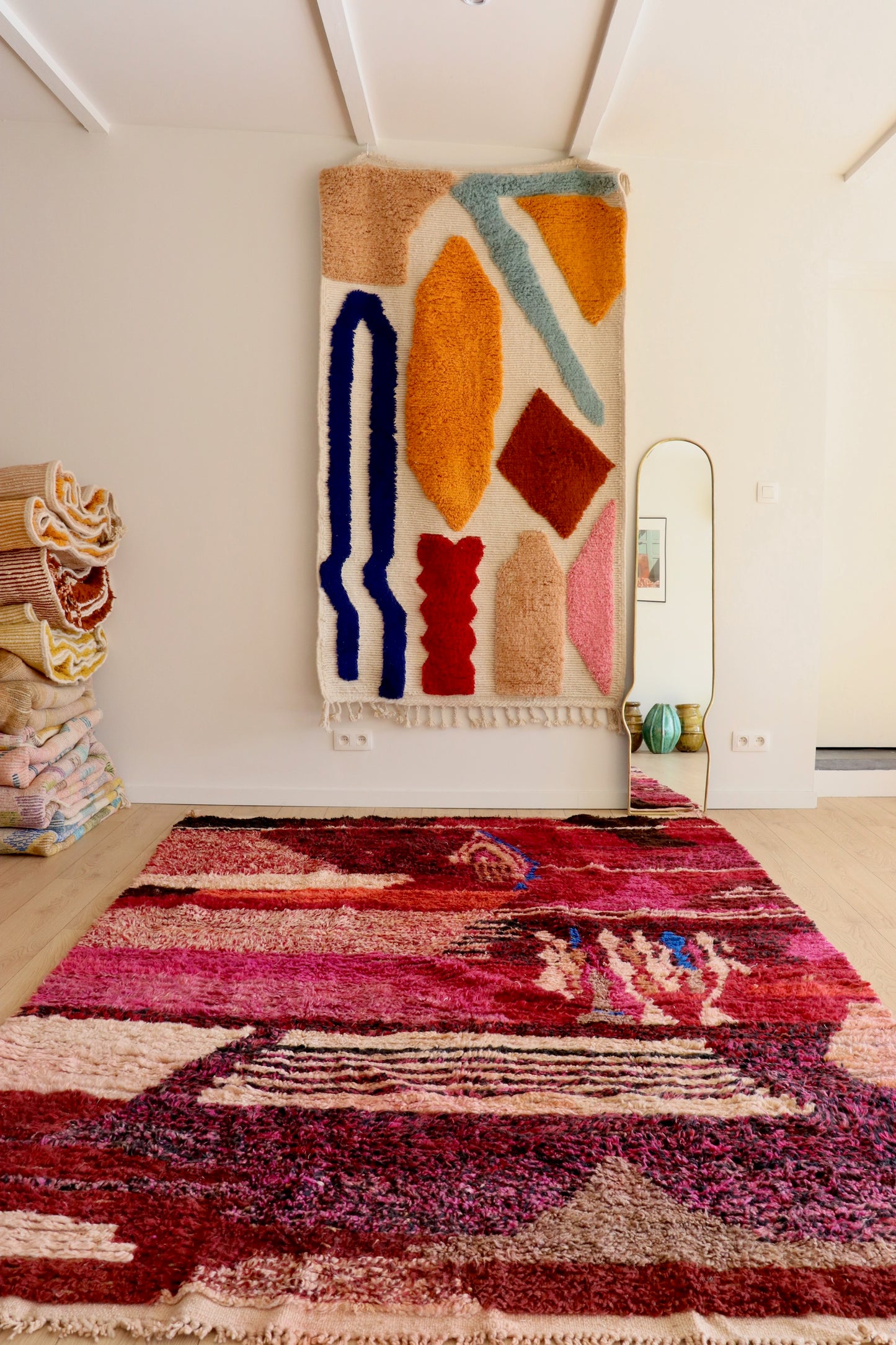 Tapis Beni Ouarain coloré (939) 292x203cm - Swan