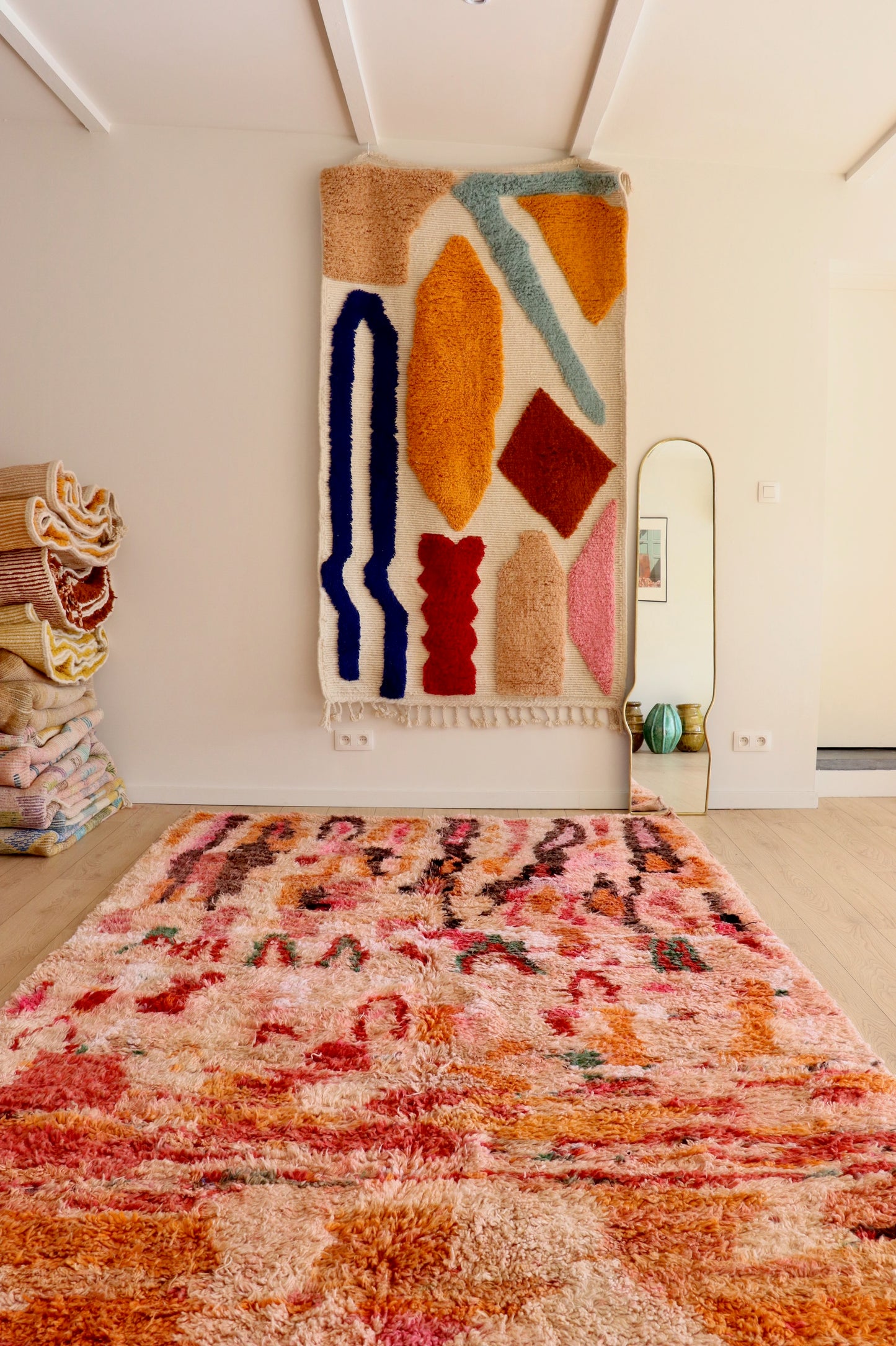 Tapis Beni Ouarain coloré (940) 320x198cm - Fireheart
