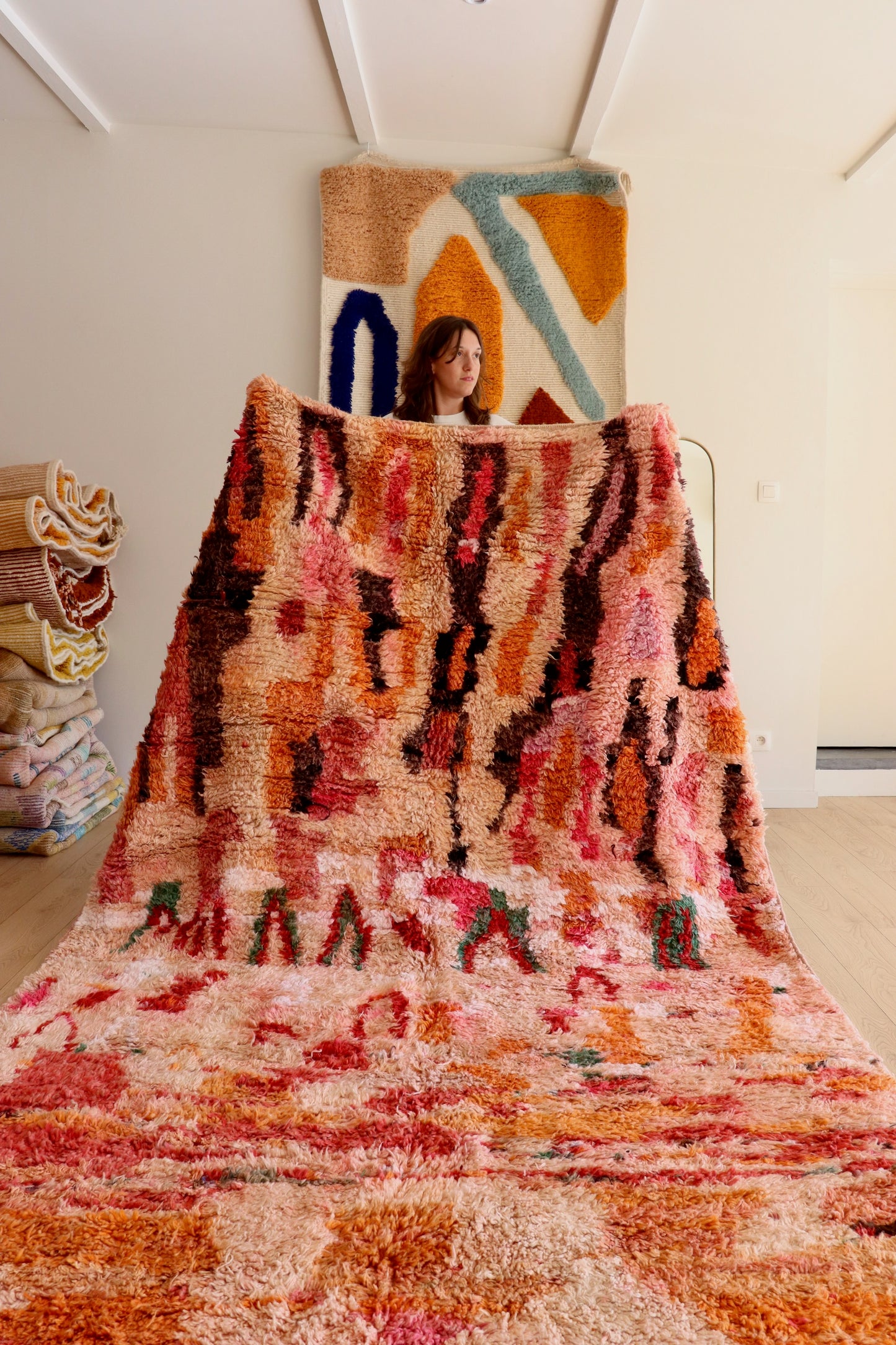Tapis Beni Ouarain coloré (940) 320x198cm - Fireheart
