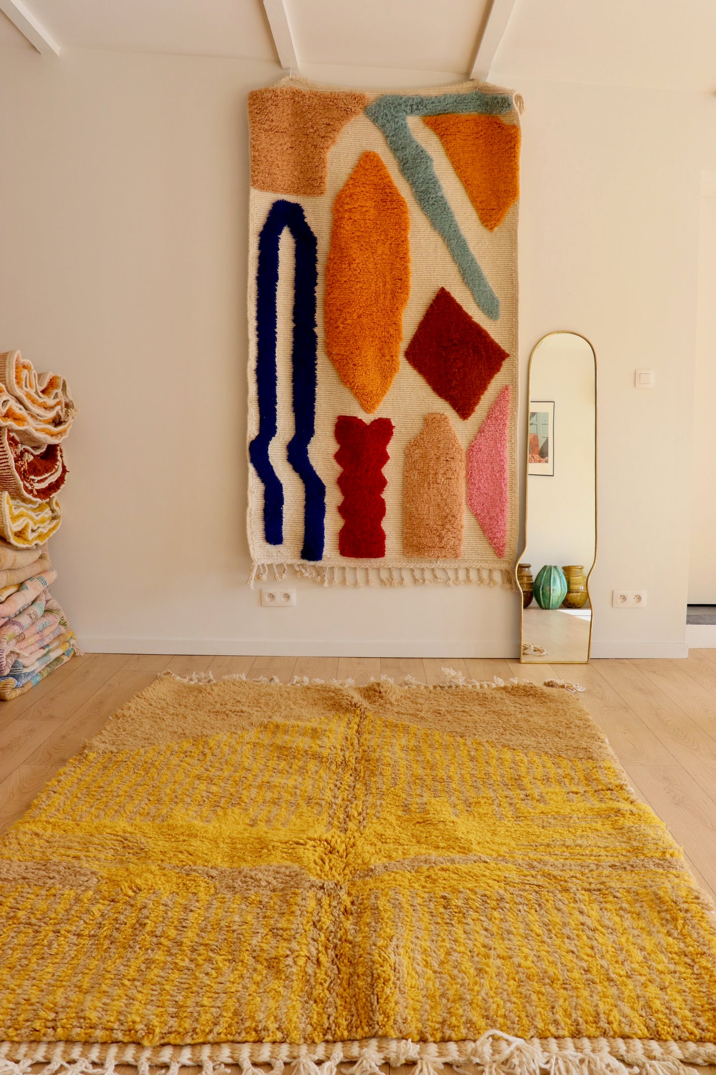 Tapis Beni Ouarain coloré (941) 230x170cm - Sunrise on the Mountain