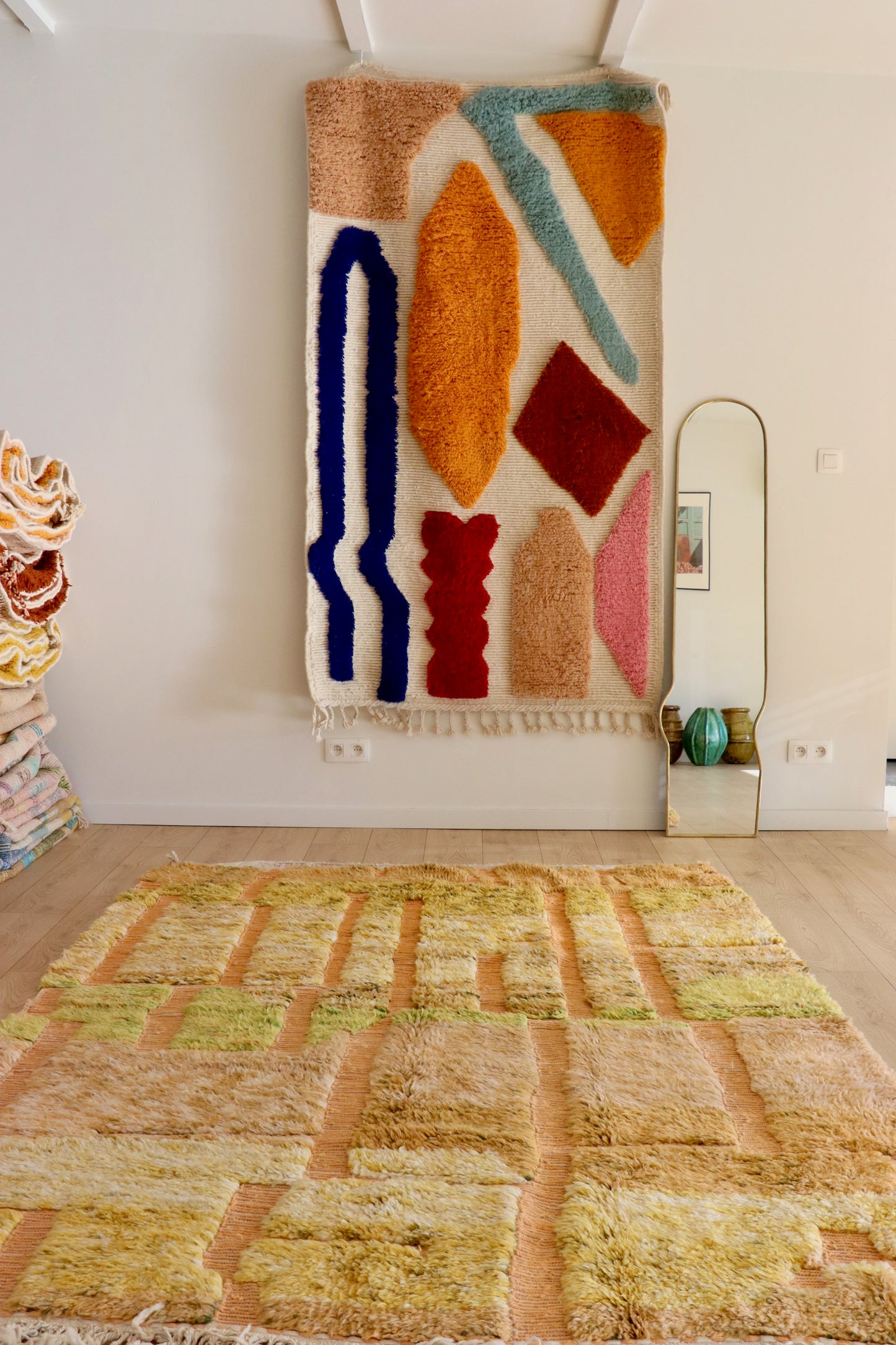 Tapis Beni Ouarain coloré (957) 237x176cm - Terra