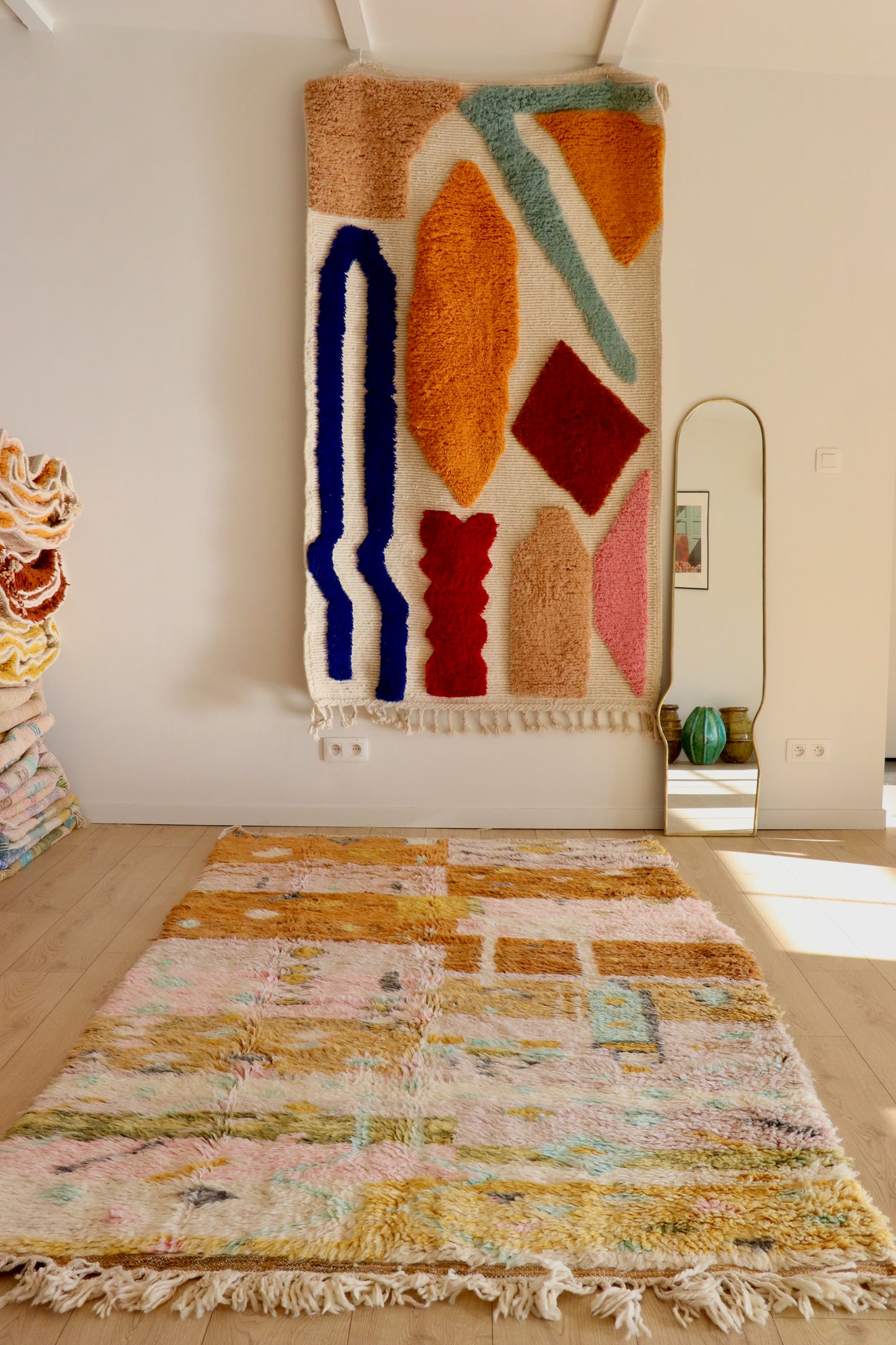 Tapis Beni Ouarain coloré (955) 255x145cm - End of Summer