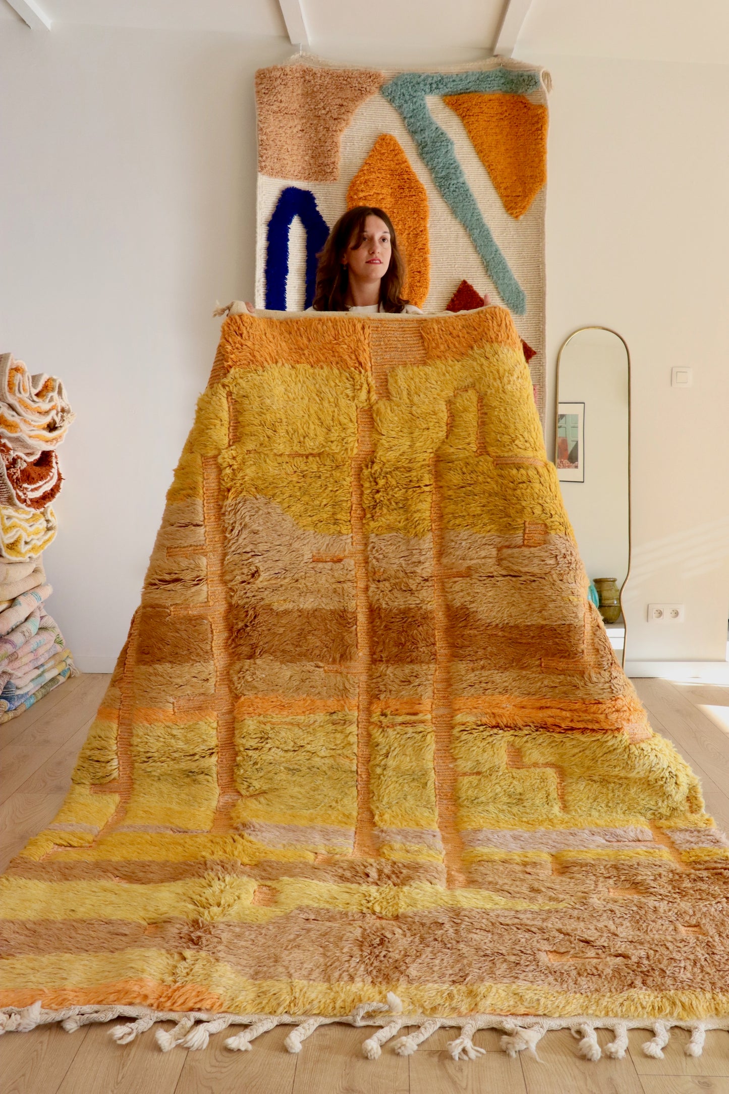 Tapis Beni Ouarain coloré (945) 241x177cm - Madrid