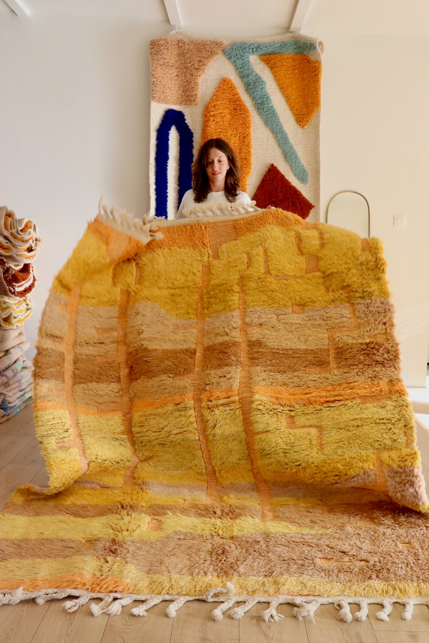 Tapis Beni Ouarain coloré (945) 241x177cm - Madrid