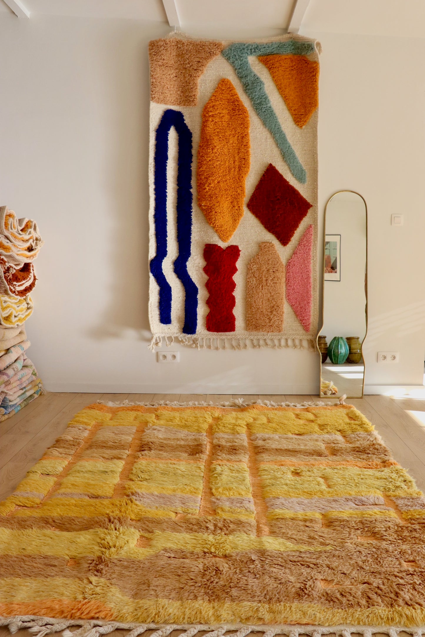 Tapis Beni Ouarain coloré (945) 241x177cm - Madrid