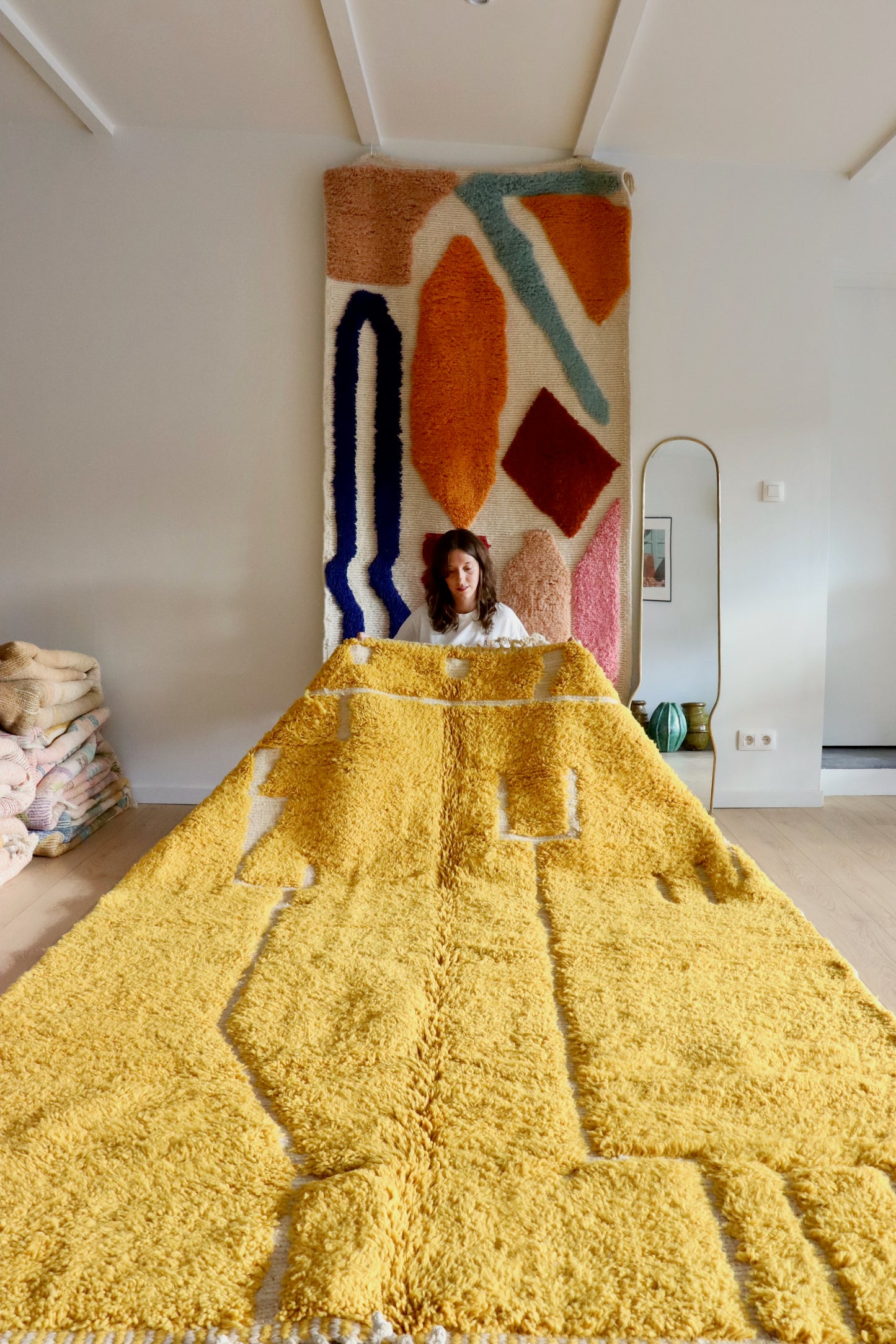 Tapis Beni Ouarain coloré (951) 294x203cm - Sunrise