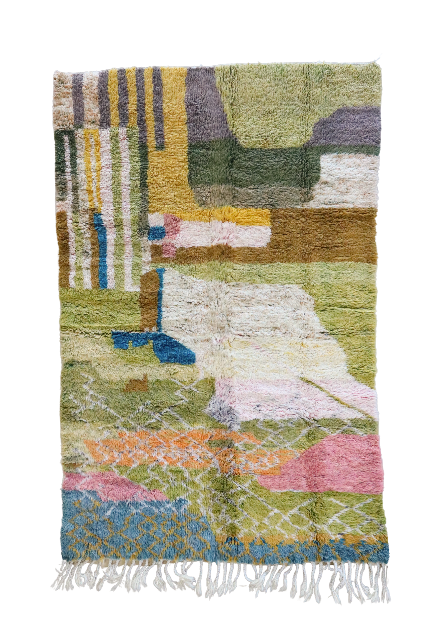 Beni Ouarain Marokkaans kleurrijk tapijt (896) 238x155cm - Provence