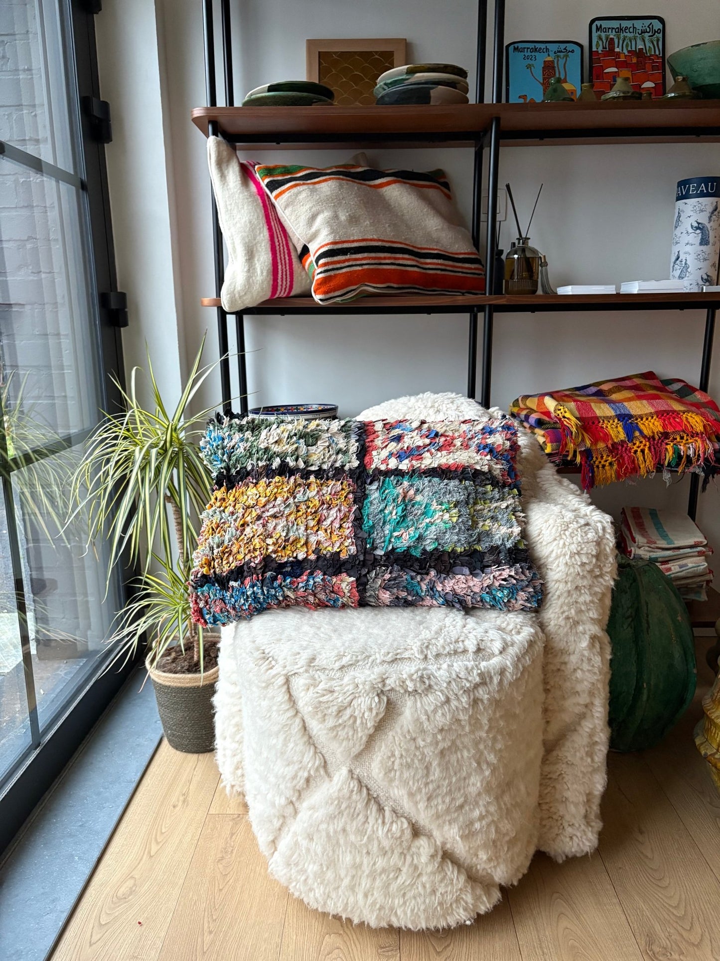 Moroccan Cotton Cushion - 60x40cm - Tree of Colors