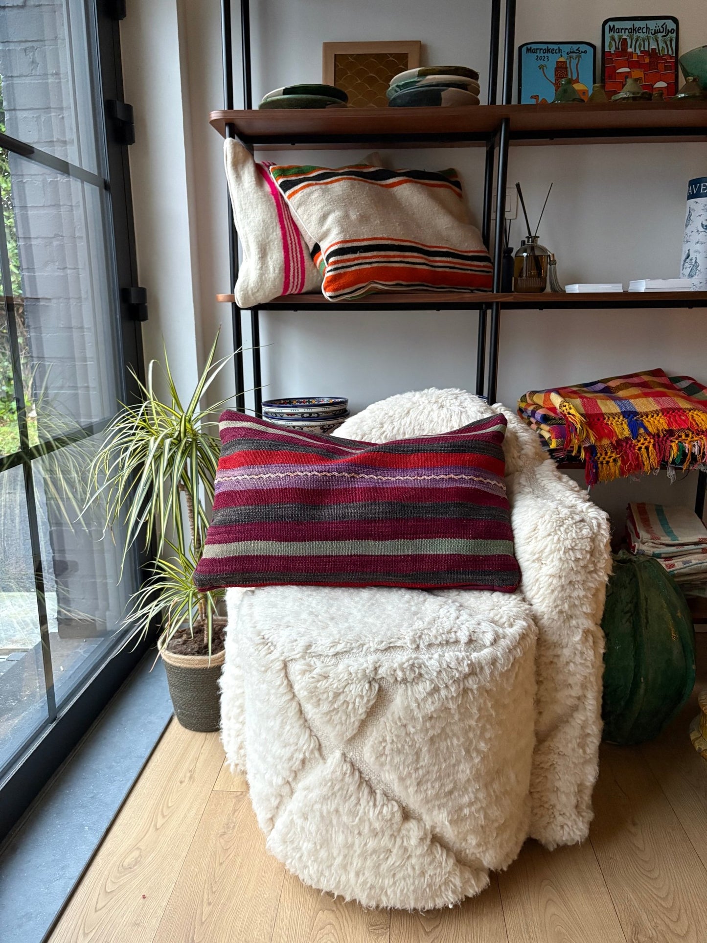 Moroccan Wool Cushion - 60x40cm - Tree of Colors