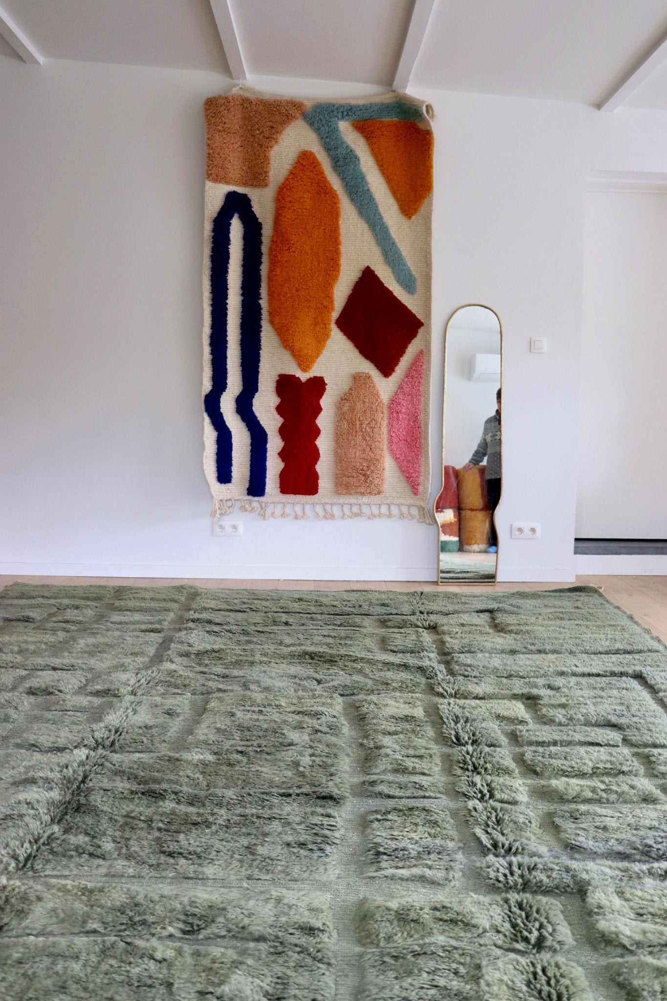 Mrirt Moroccan Rug (1078) 412x292cm - Deep in the Forest - Tree of Colors