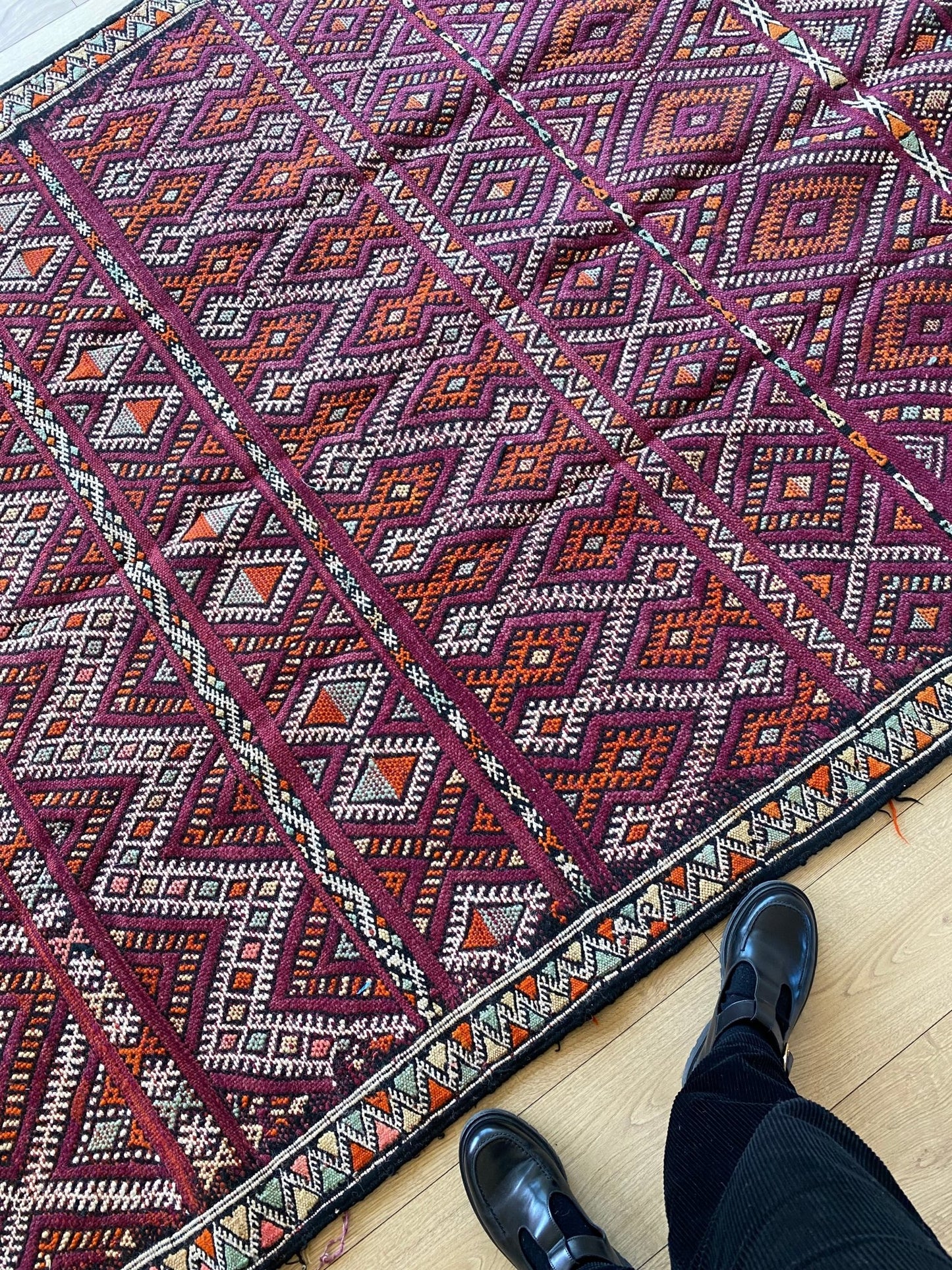 Vintage Berber Kilim Rug (844) 300x165cm - Tree of Colors