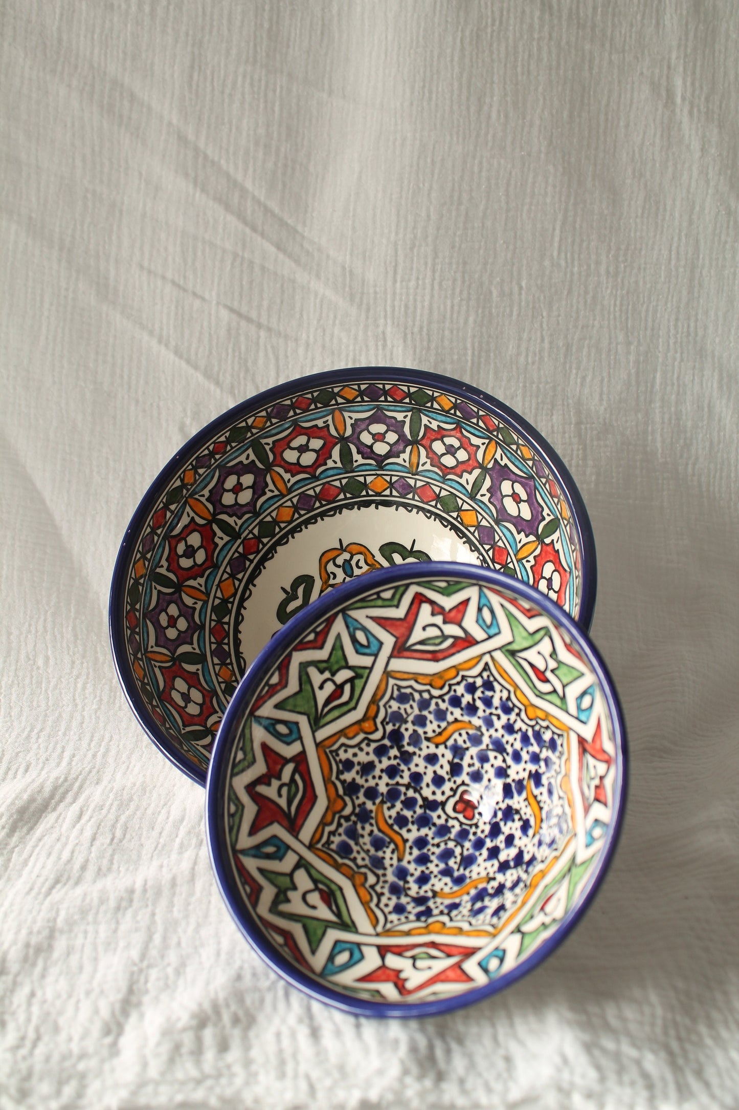 Big Ceramic Bowl, Hand painted ceramic in Fes, Morocco