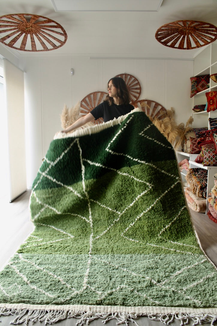 Green Berber Rug made to order (3)