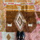 Beni Ouarain Moroccan Colorful Rug (923) 228x176cm - Terra