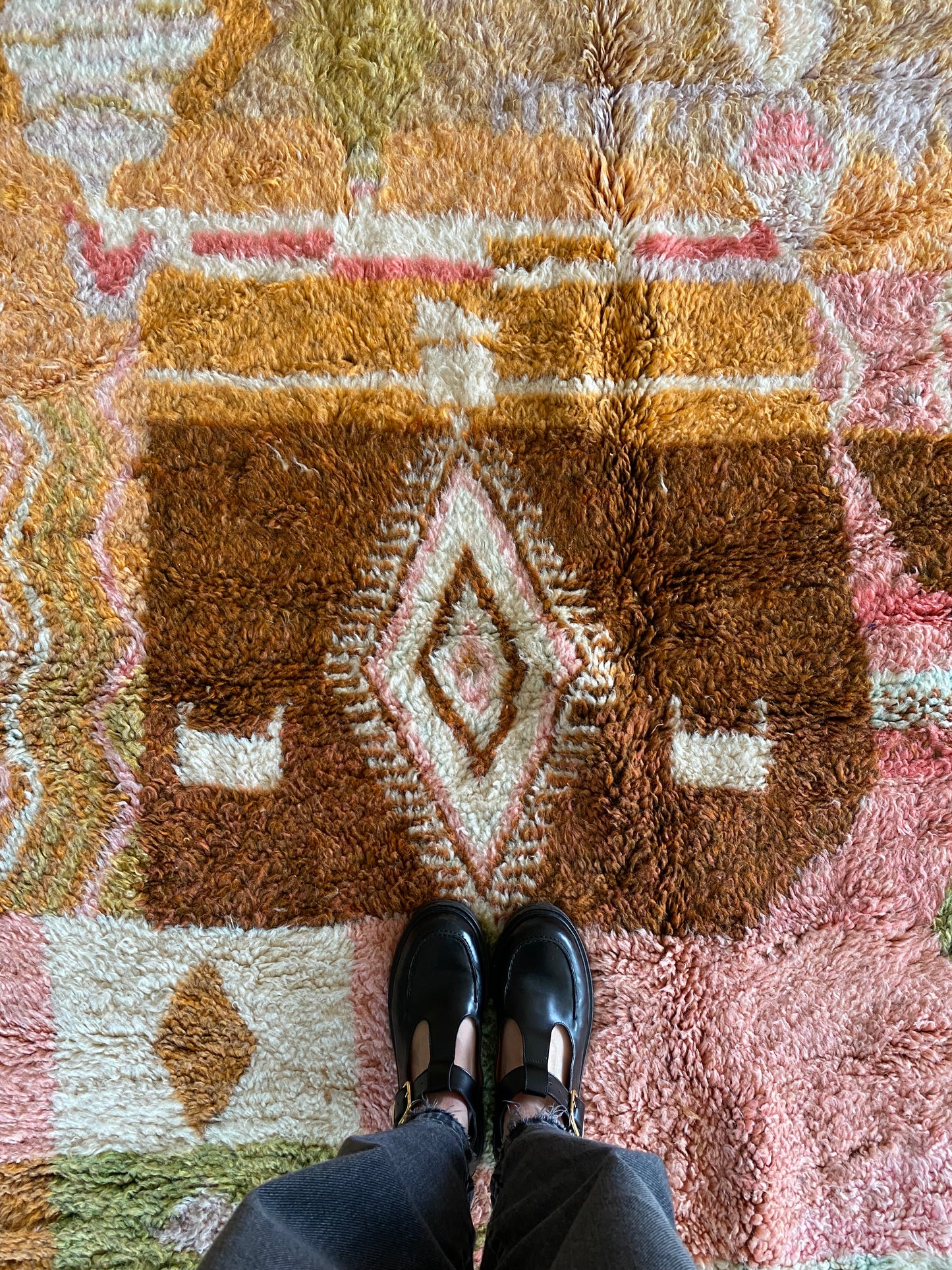 Beni Ouarain Moroccan Colorful Rug (923) 228x176cm - Terra