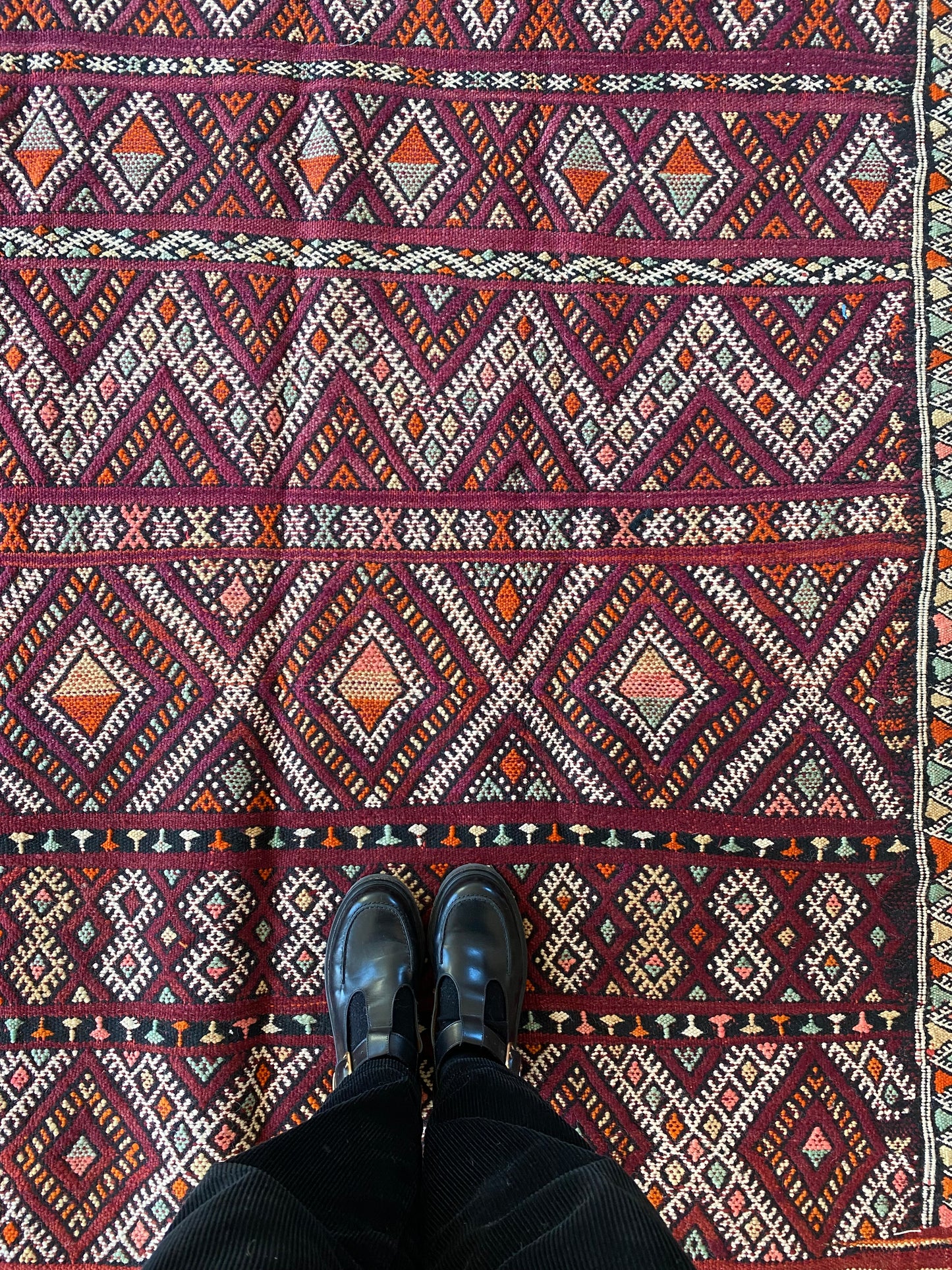 Tapis Kilim marocain ancien (844) 300x165cm