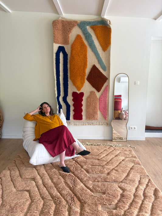 Mrirt Moroccan Rug (1176) 300x215cm - Clay