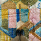 Tapis Beni Ouarain coloré (946) 307x190cm - Pop Art