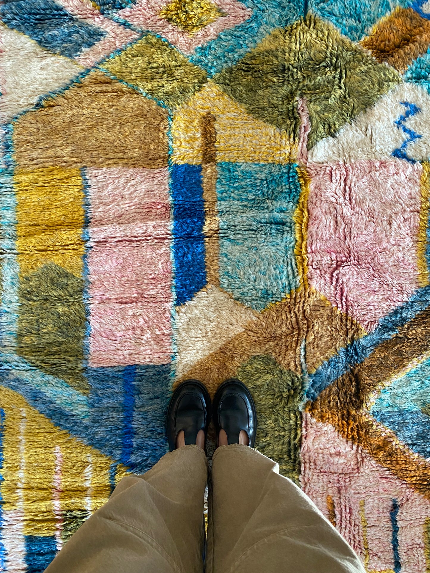 Tapis Beni Ouarain coloré (946) 307x190cm - Pop Art