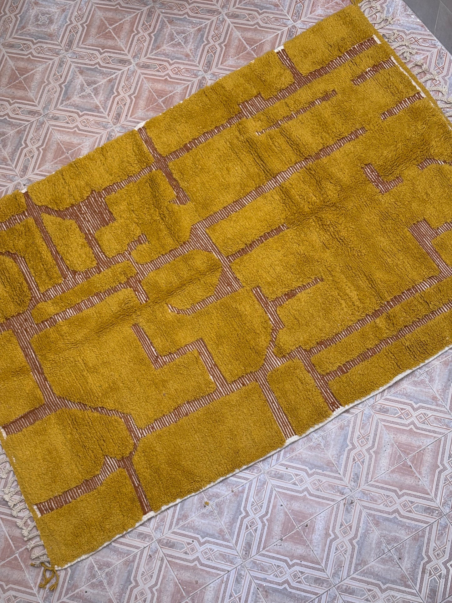 Beni Ouarain Moroccan Colorful Rug (961) 207x300cm - Sahara