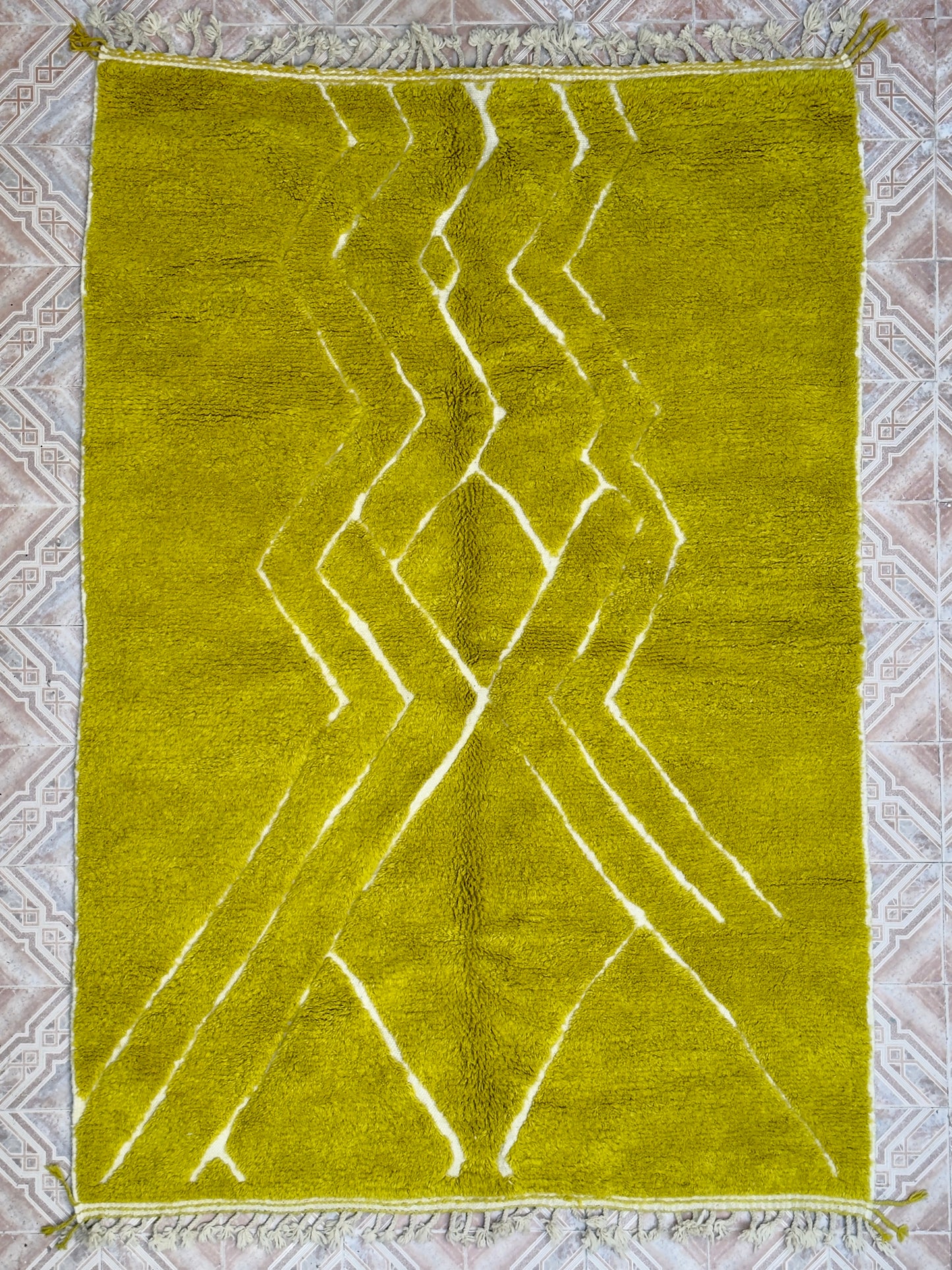 Tapis Beni Ouarain coloré (805) 297x204cm - Yuzu