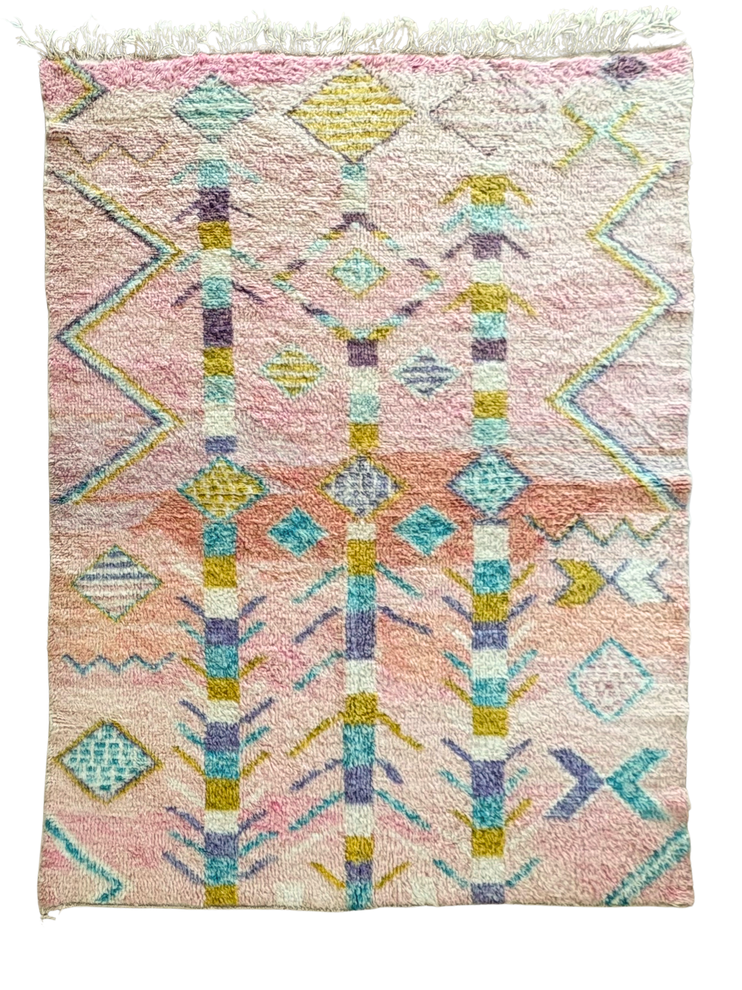 Beni Ouarain Moroccan Colorful Rug (934) 303x212cm - Memories