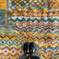 Beni Ouarain Moroccan Colorful Rug (928) 302x182cm - Electrifying