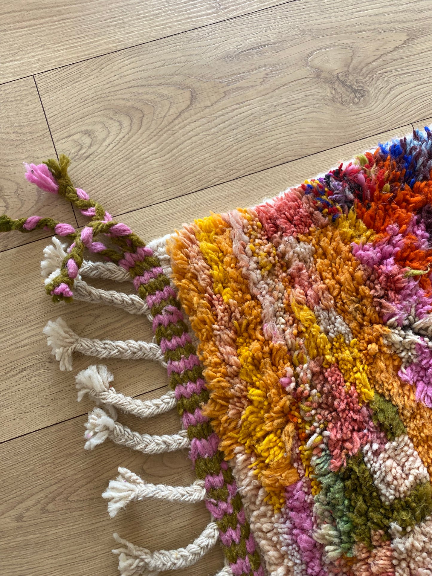 Beni Ouarain Moroccan Colorful Rug (925) 260x148cm - Rainbow