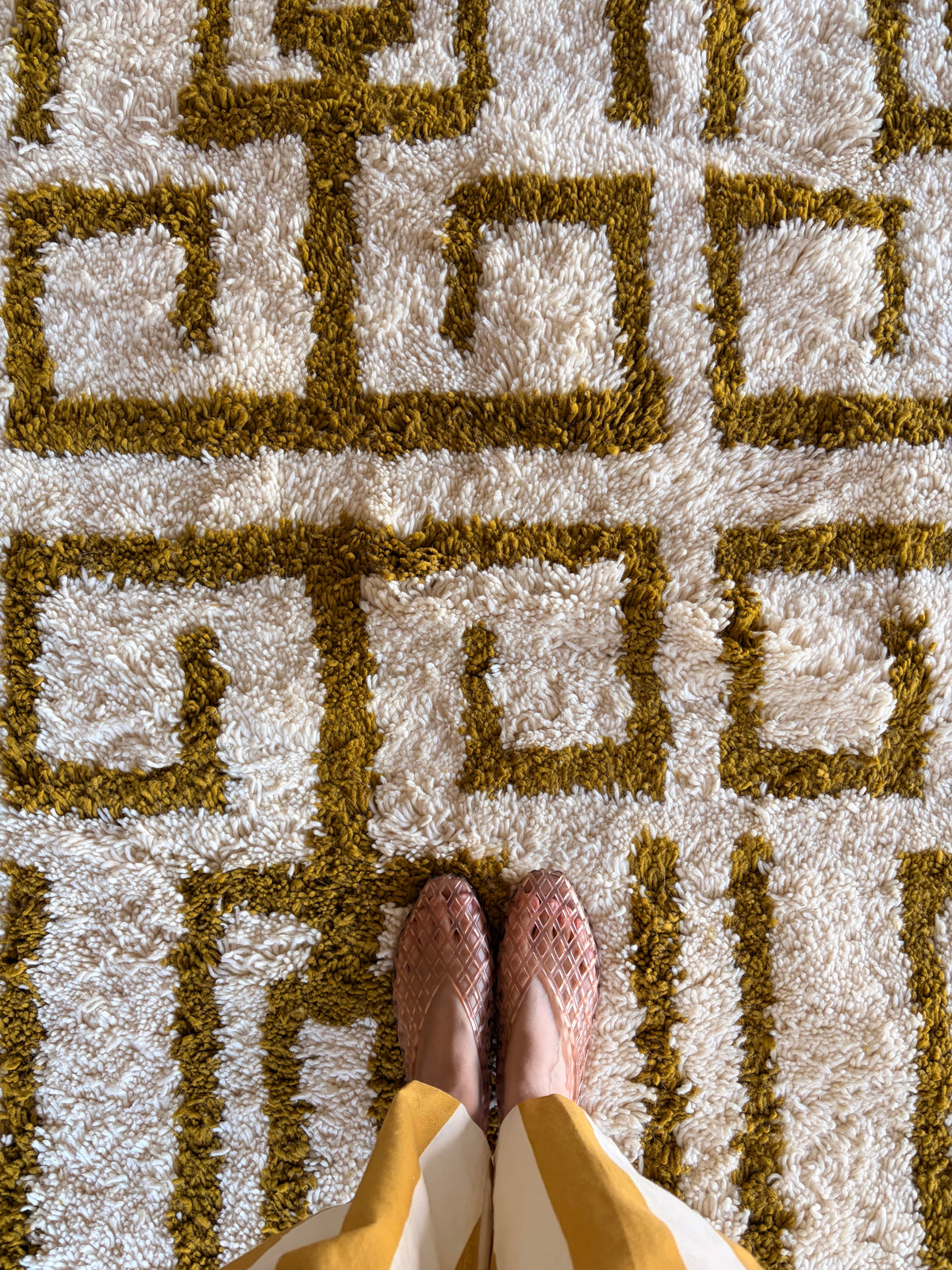 Beni Ouarain Moroccan Colorful Rug (1286) 311x215cm - Olive Garden